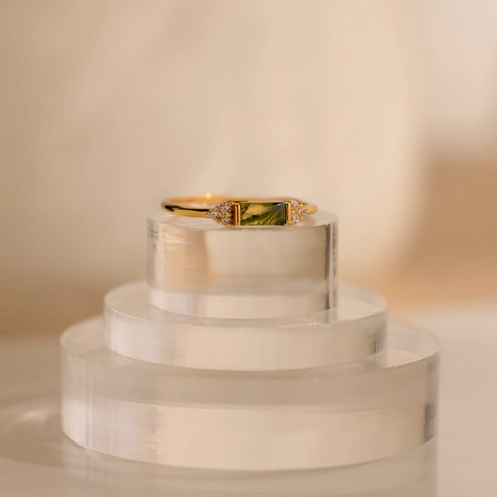 Agate Baguette Ring - Image 5