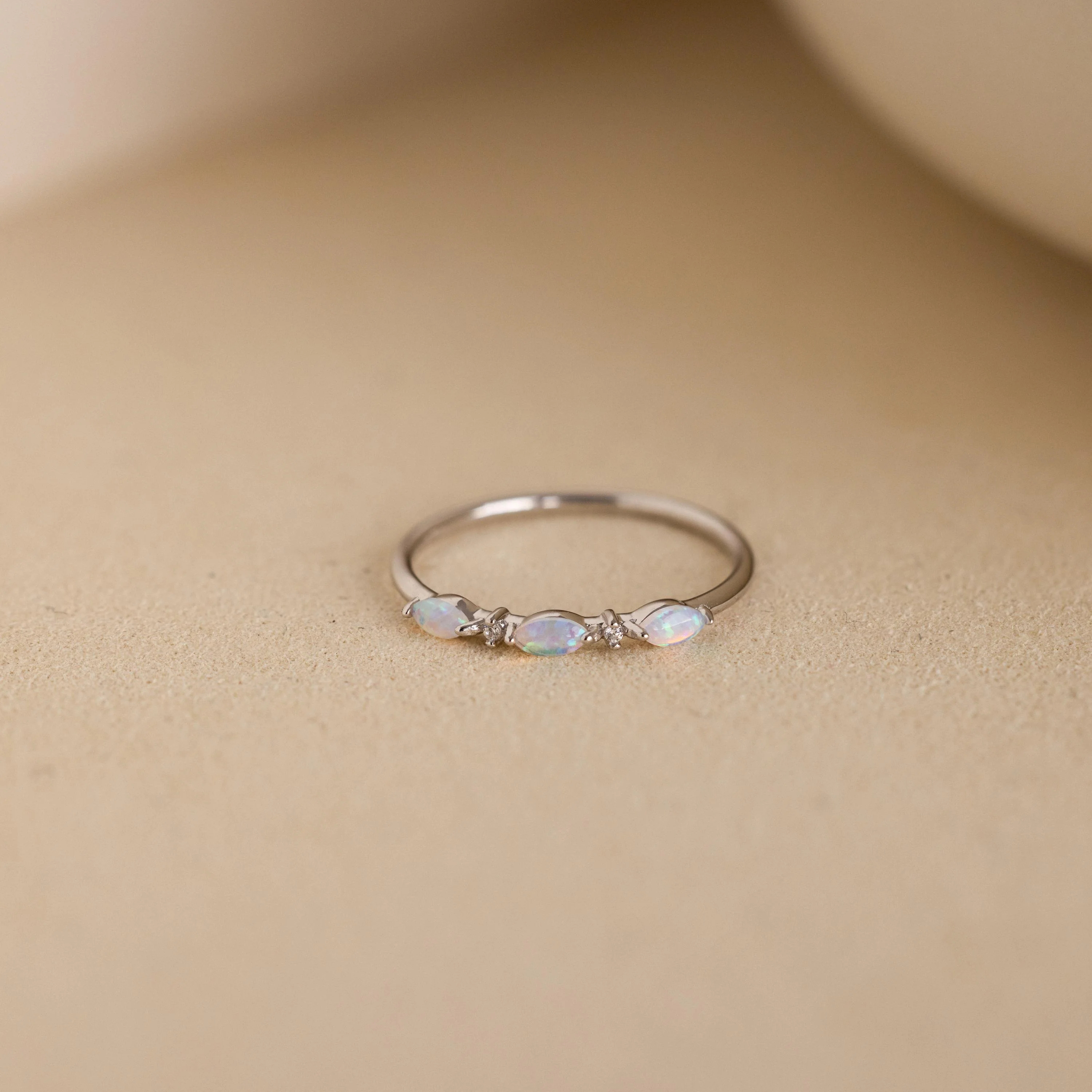Alessia Trio Opal Ring - Image 5