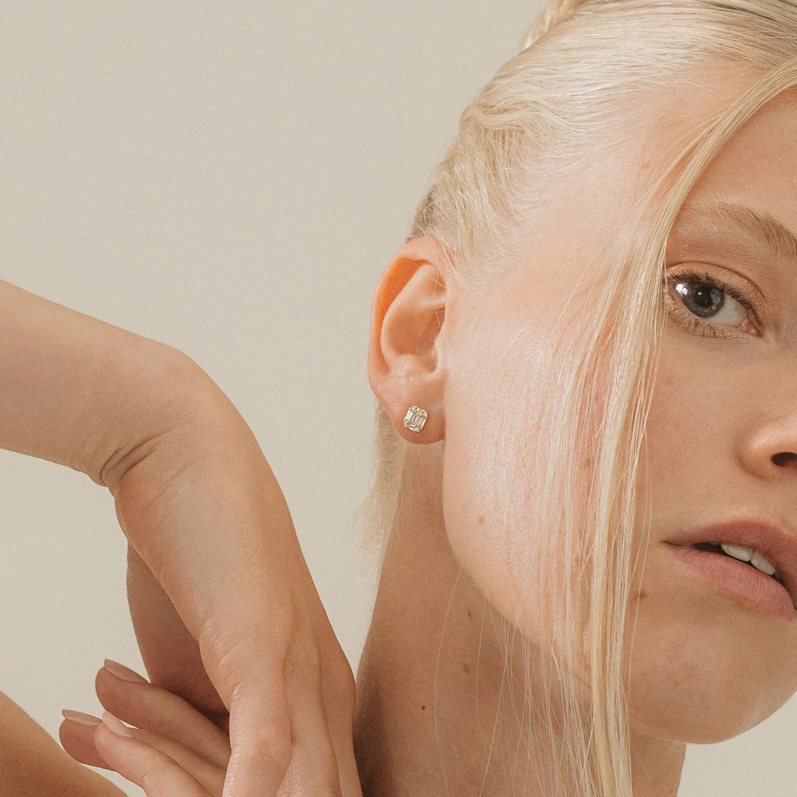 Arabella Diamond Studs - Image 4