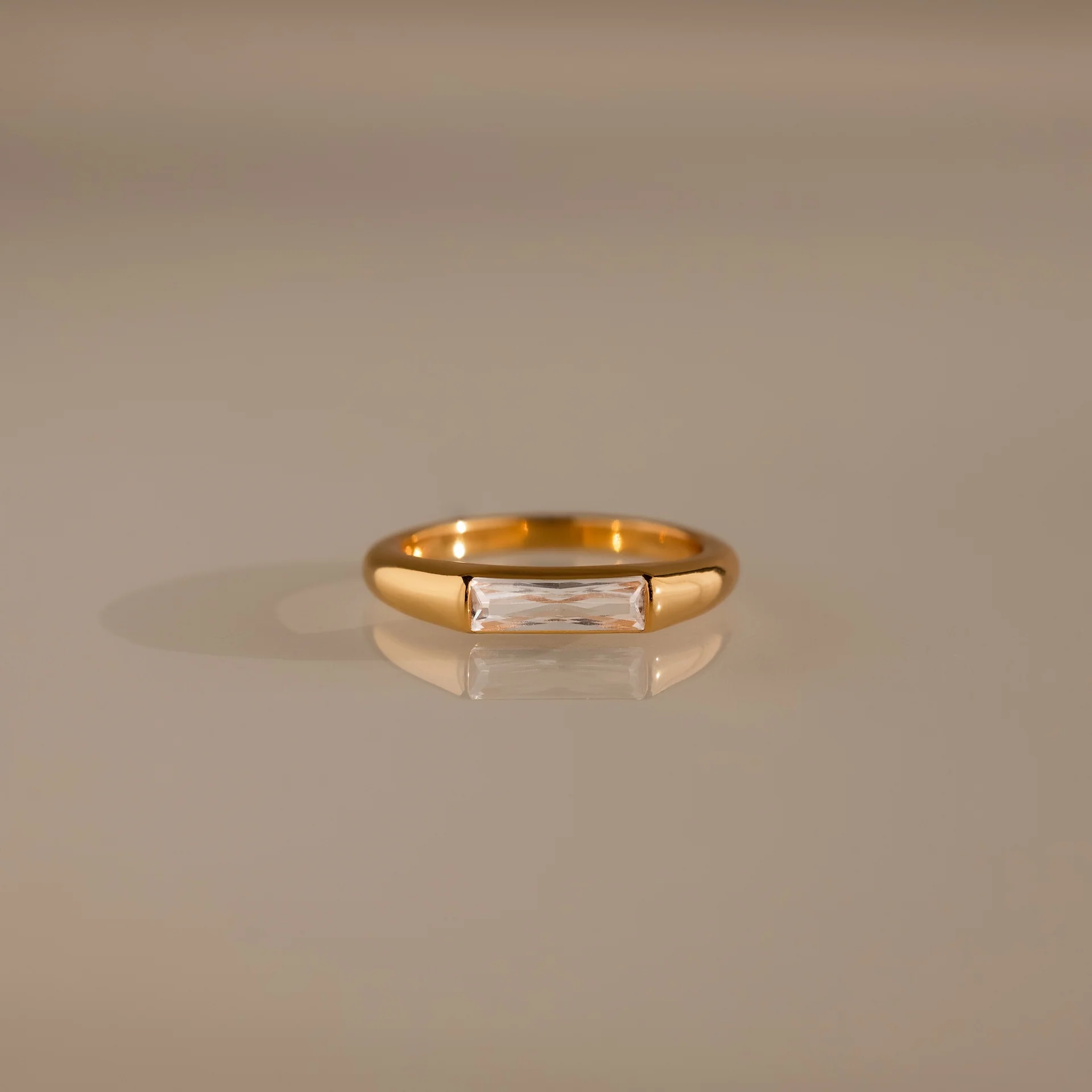 Baguette Signet Ring