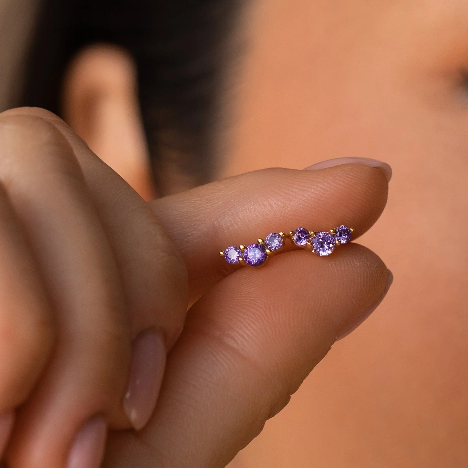 Bella Birthstone Studs - Image 6