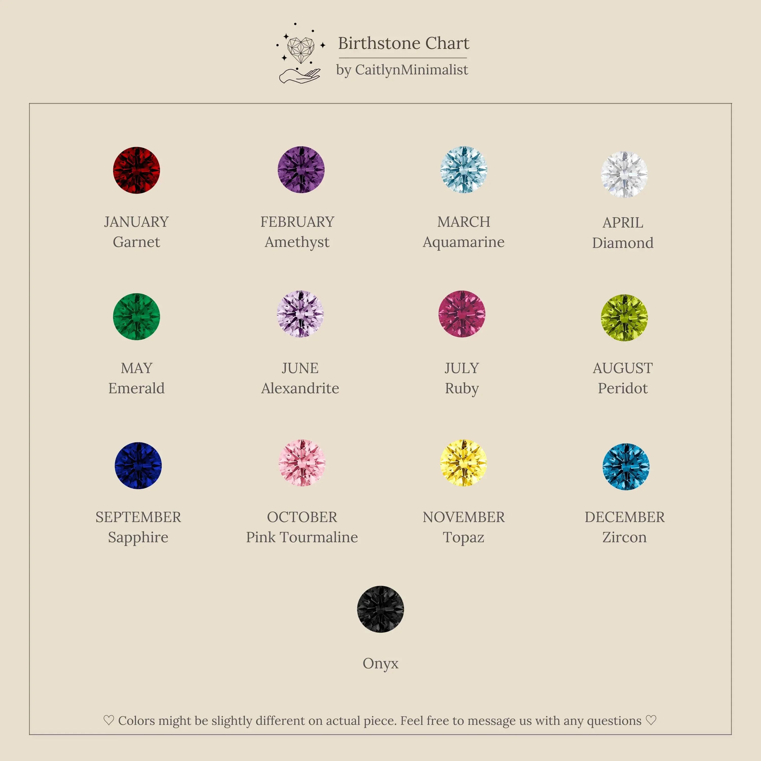 Birthstone Tennis Ring Set - Image 19