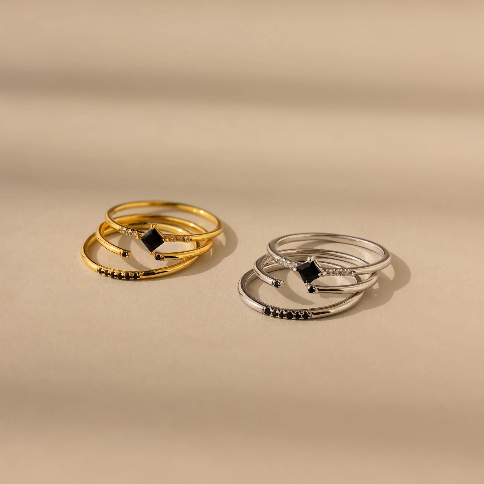 Black Abyss Ring Set - Image 3
