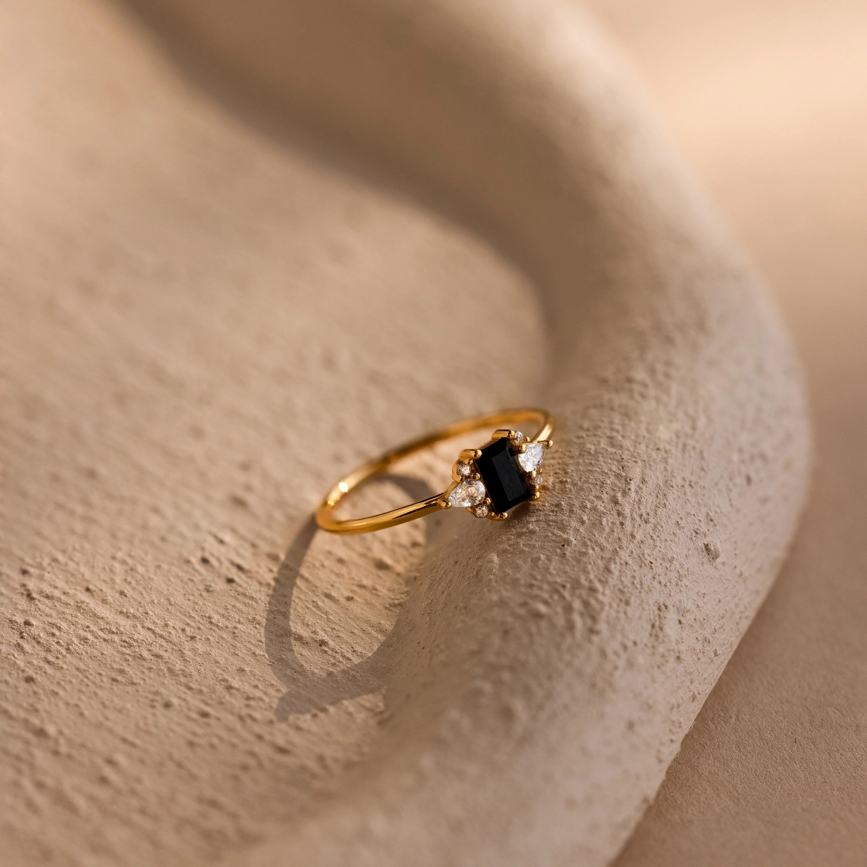 Black Baguette Diamond Ring - Image 3