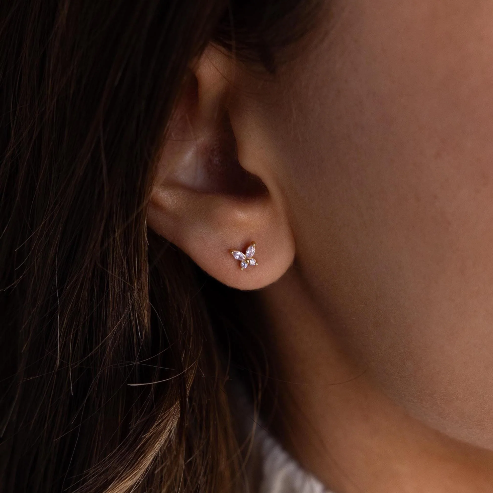 Butterfly Birthstone Flatback Studs - Image 2