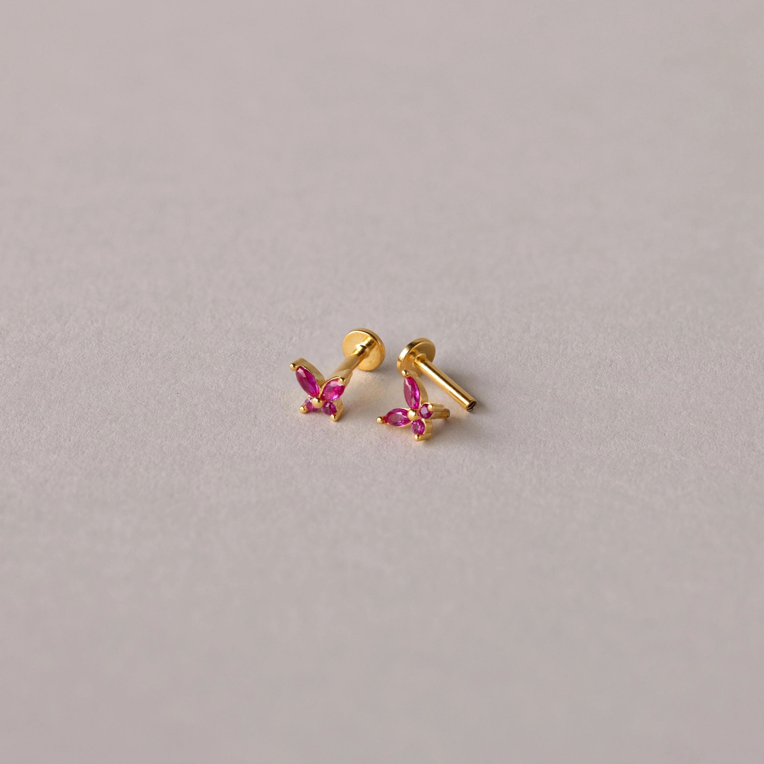 Butterfly Birthstone Flatback Studs - Image 5