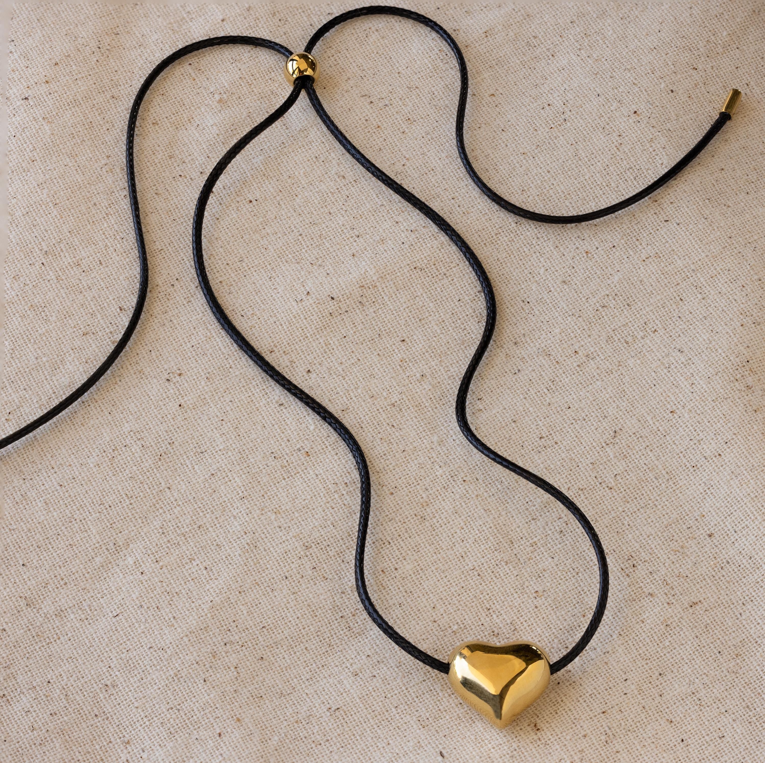 Chunky Puff Heart Necklace - Image 7
