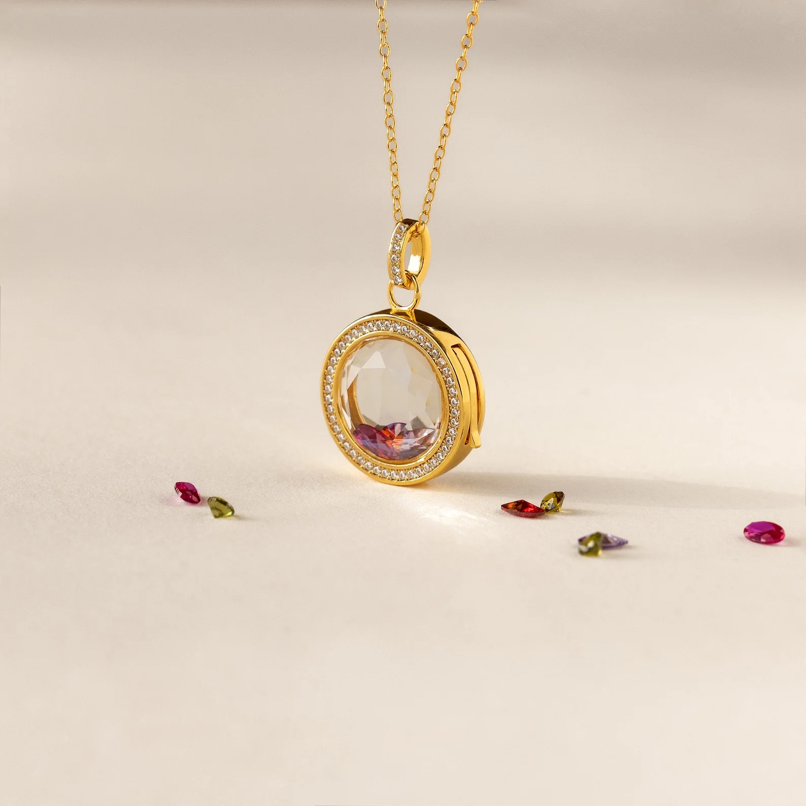 Crystal Locket Necklaces - Image 2