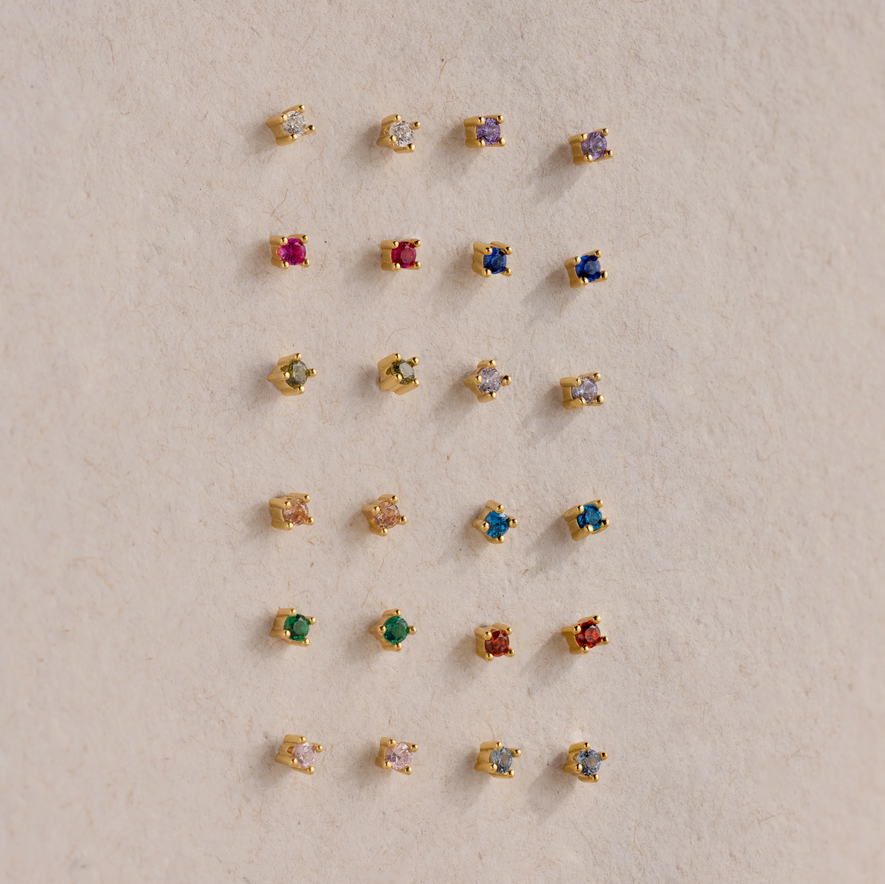 Dainty Birthstone Flatback Studs - Image 18