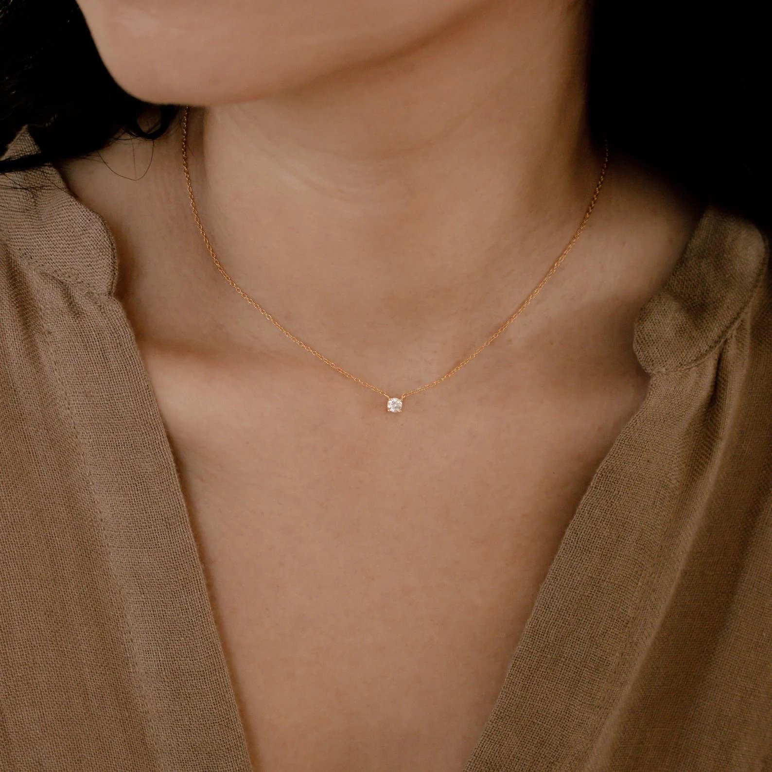 Dainty Diamond Necklace - Image 5