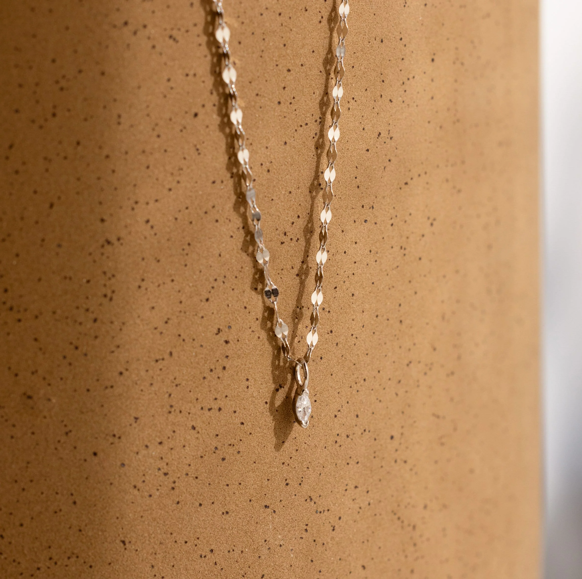 Dainty Marquise Pendant Necklace - Image 3