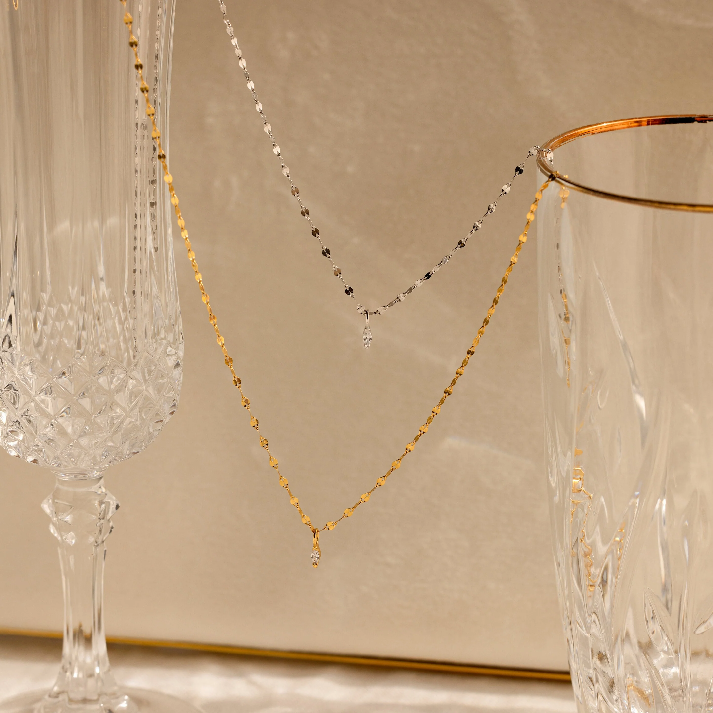 Dainty Marquise Pendant Necklace - Image 5