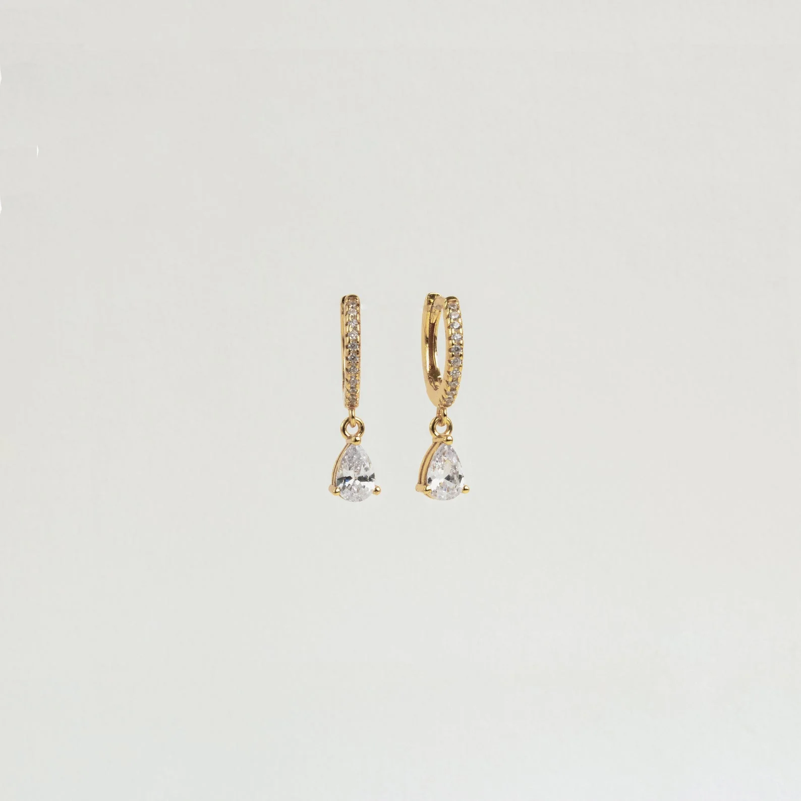 Diamond Drop Huggies - Image 9