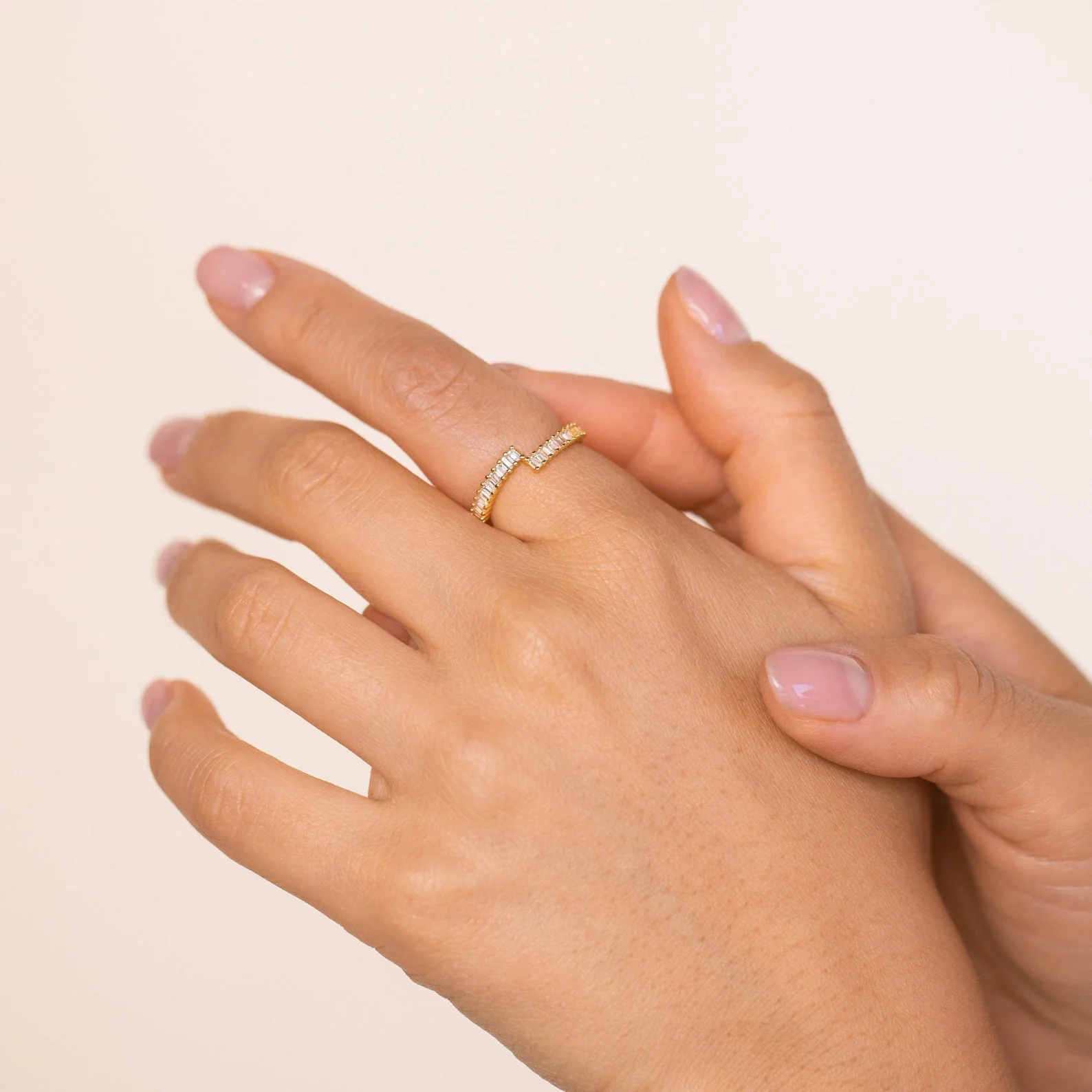 Elora Baguette Wrap Ring - Image 2
