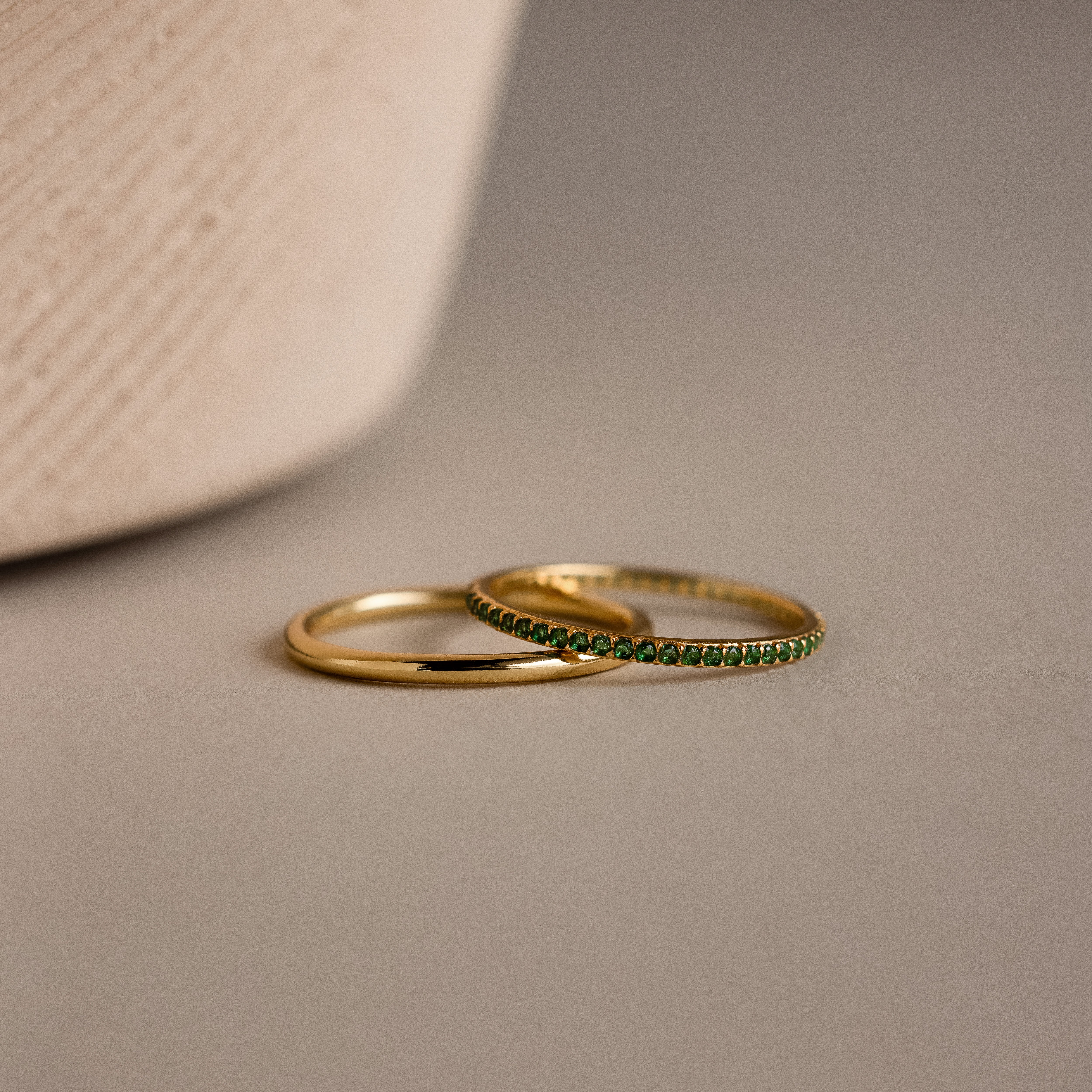 Emerald Tennis Ring Set