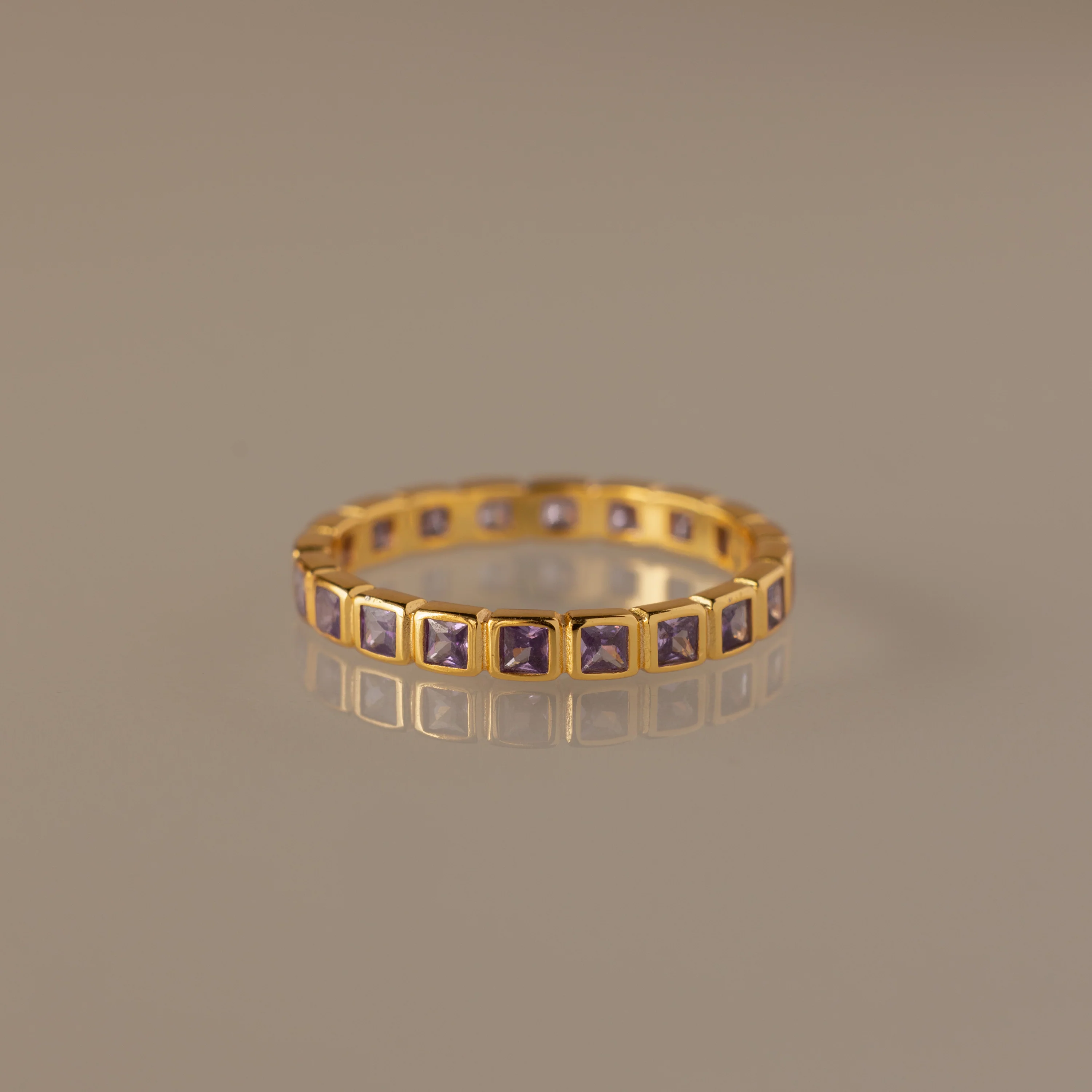 Eternity Bezel Birthstone Ring - Image 2