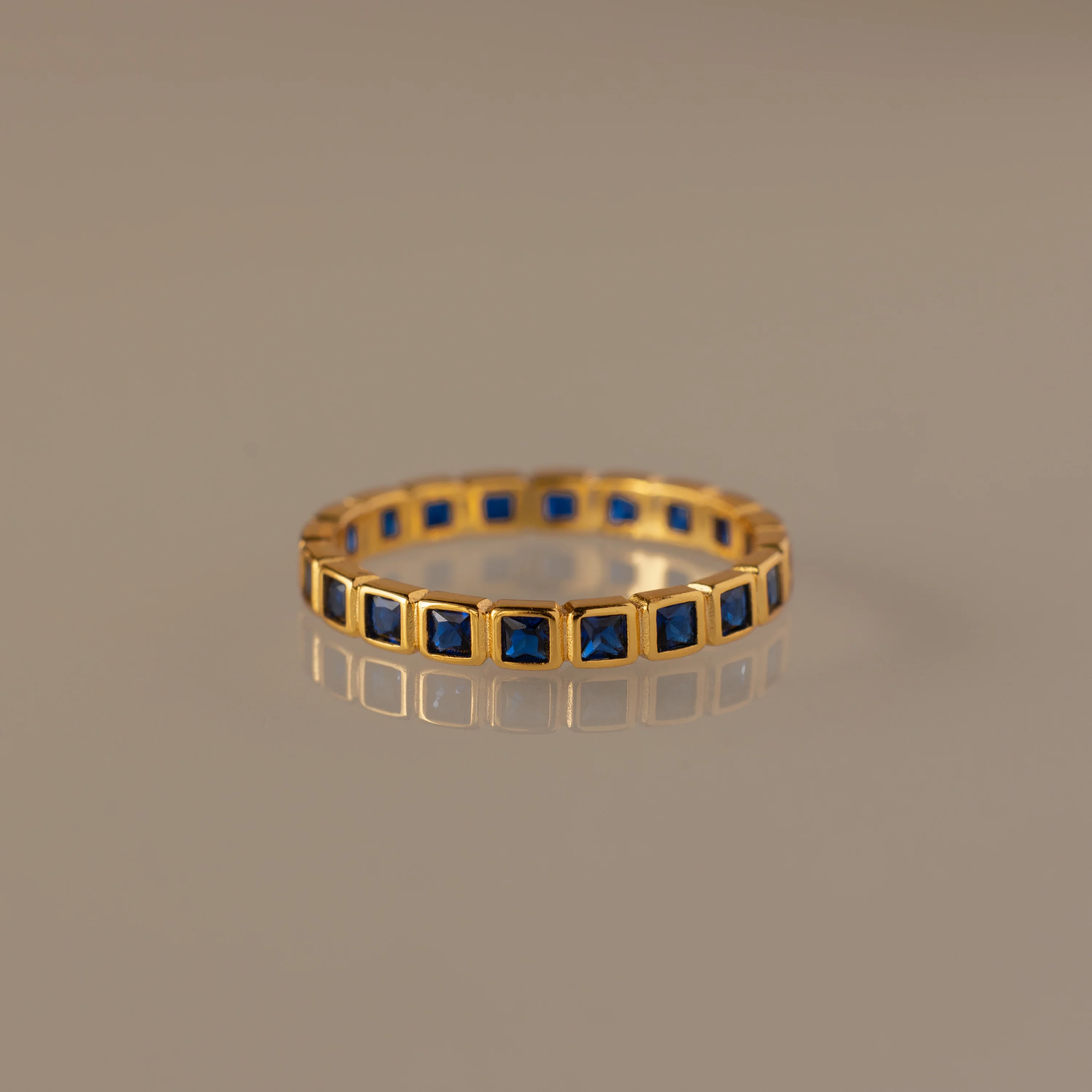 Eternity Bezel Sapphire Ring