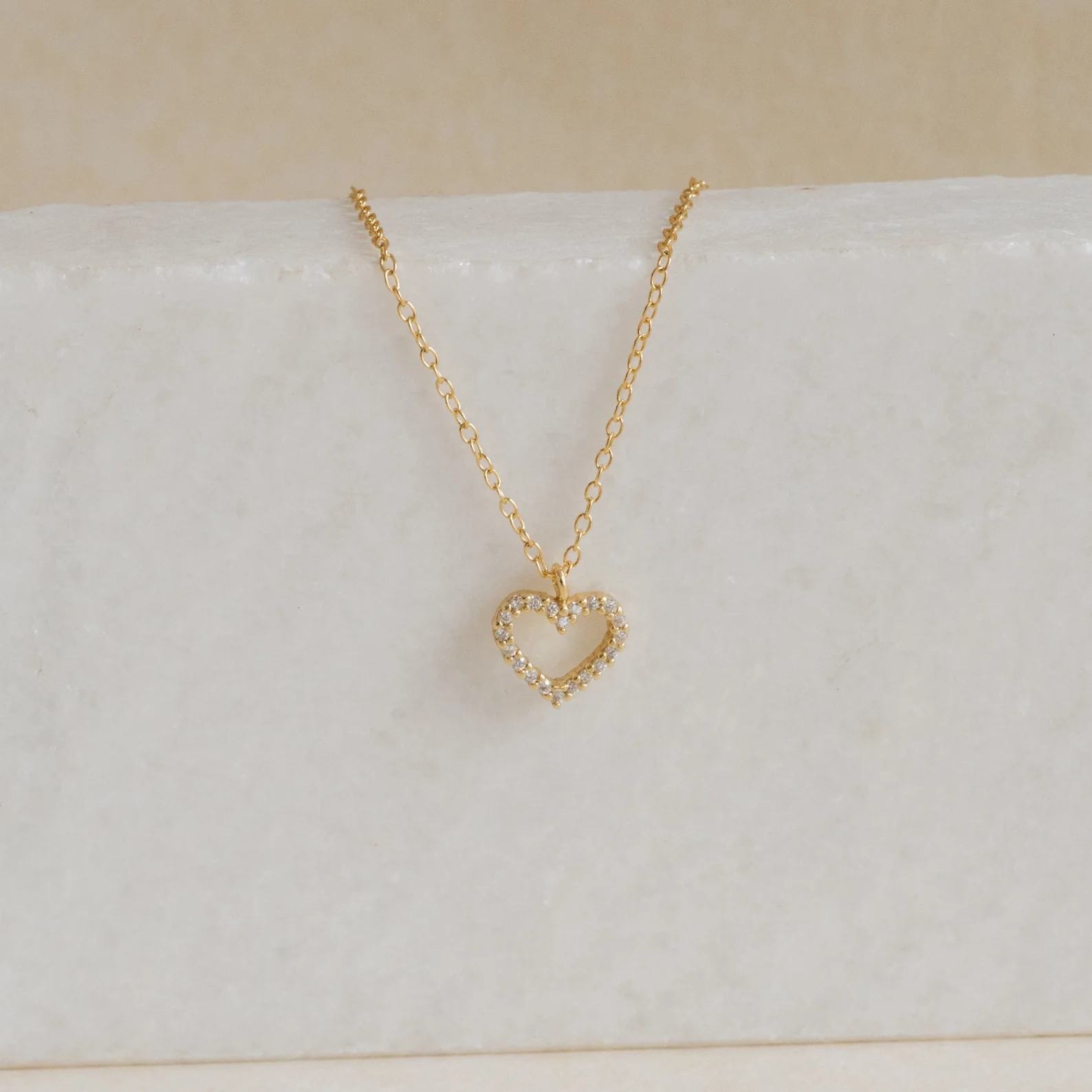 Forever Pave Heart Necklace - Image 3