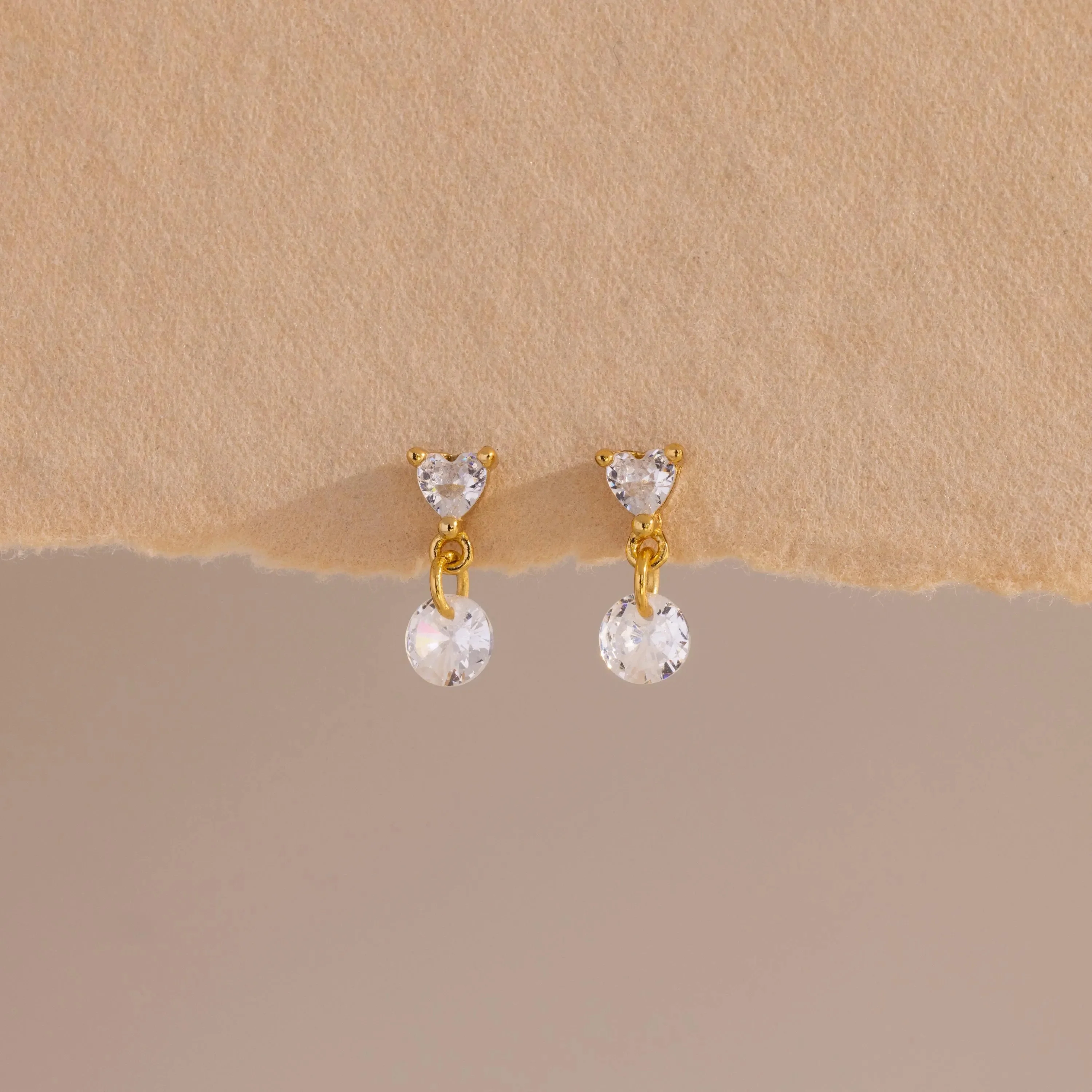Heart Drop Flatback Studs