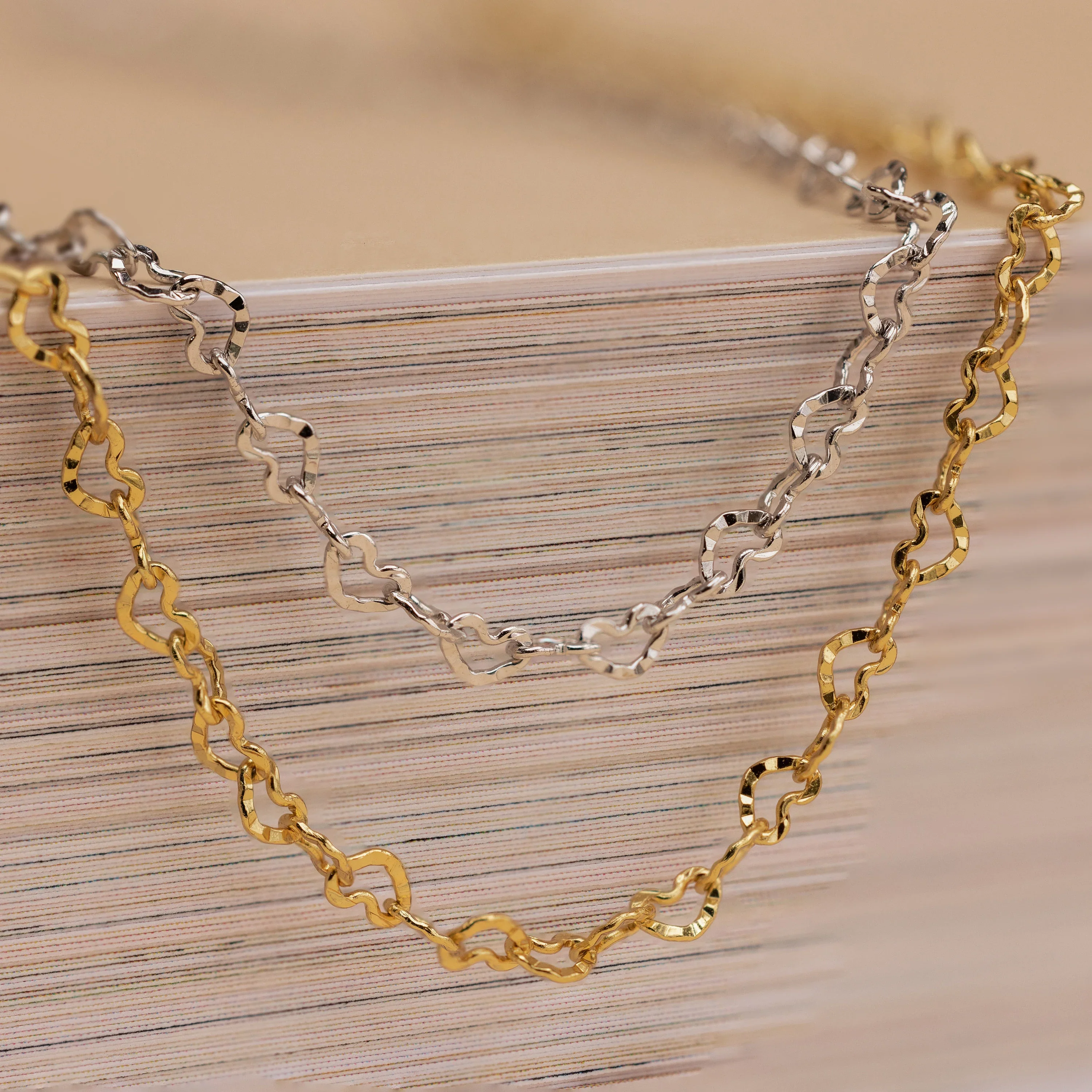 Heart Link Chain Necklace - Image 7