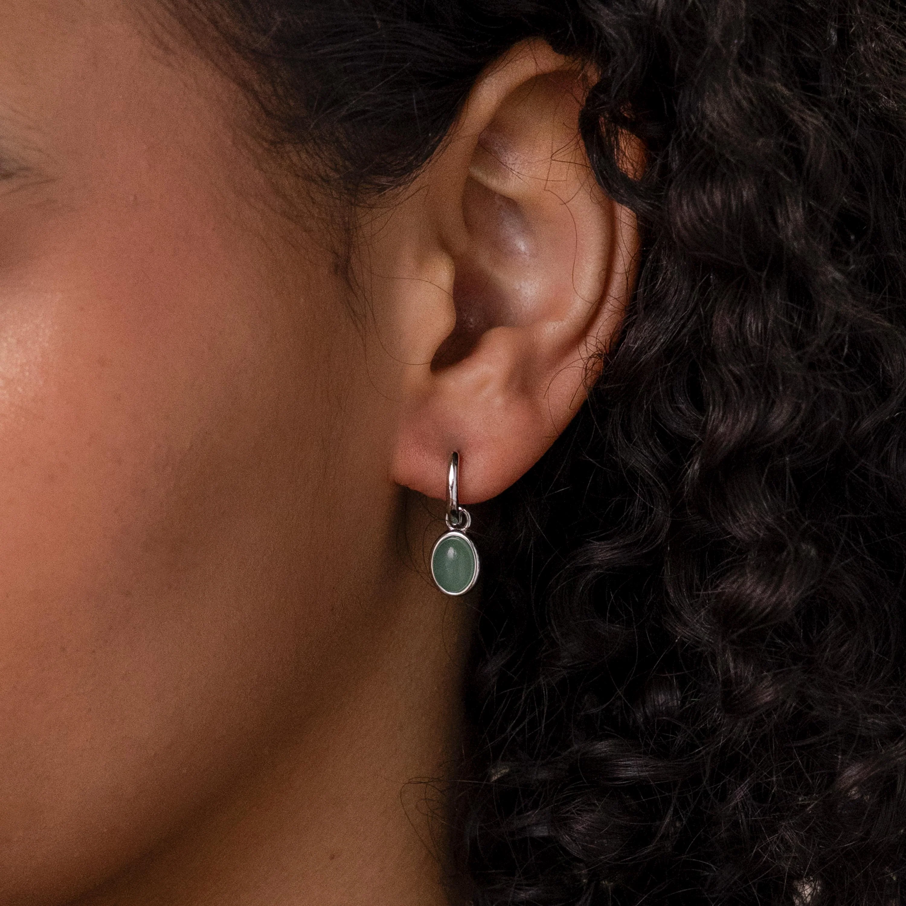 Jade Drop Hoops - Image 4