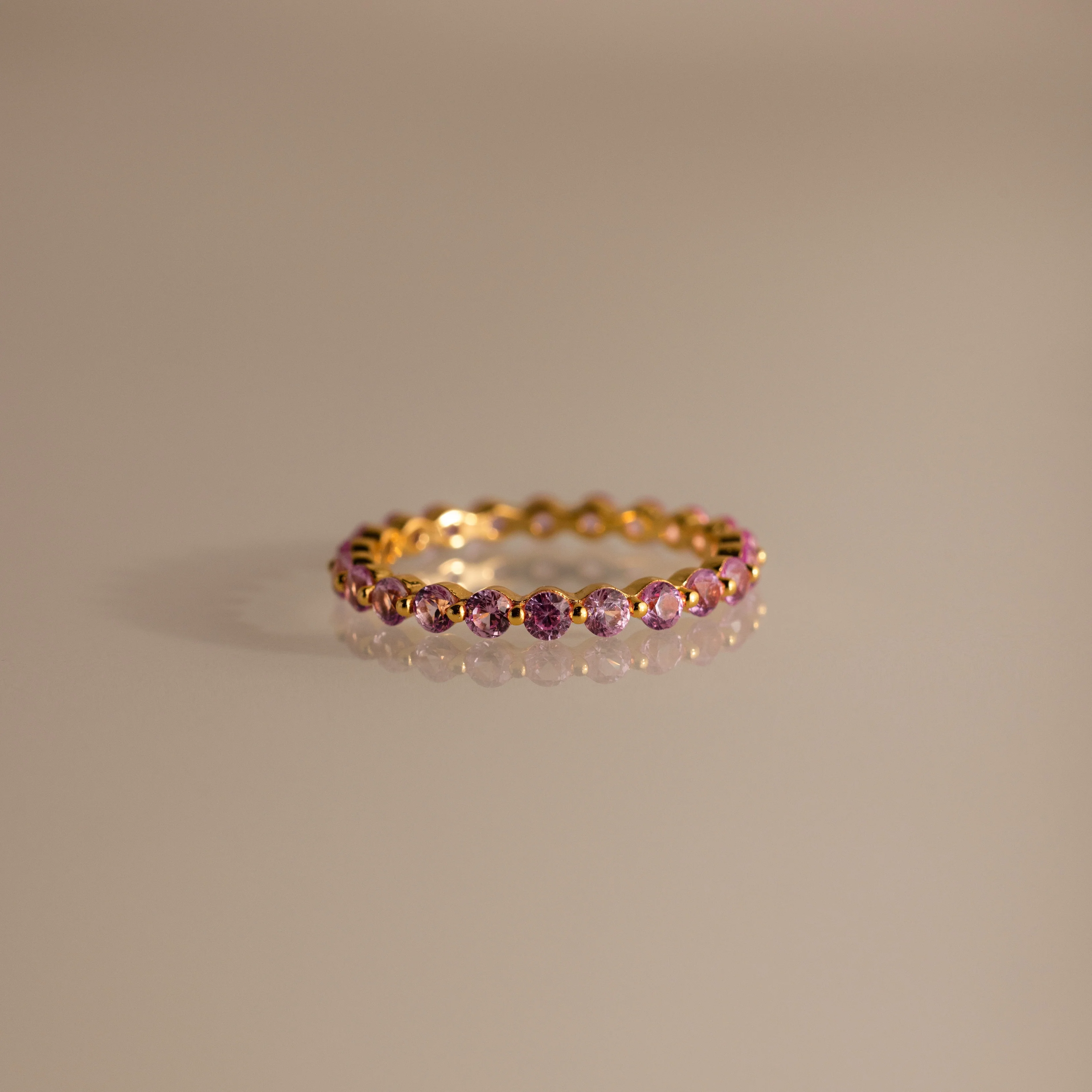 Lace Eternity Birthstone Ring - Image 9