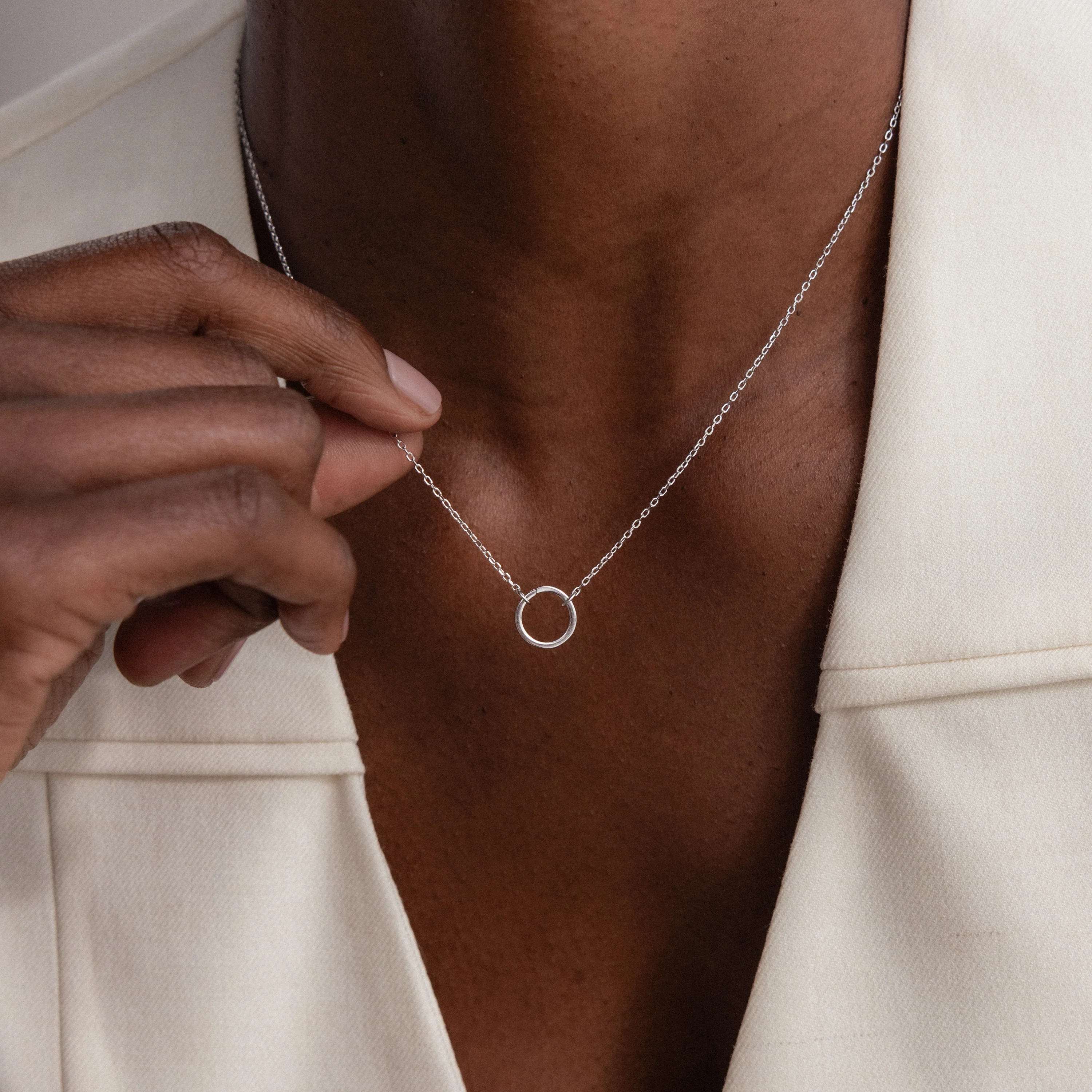 Large Rolo Clasp Necklace - Image 6