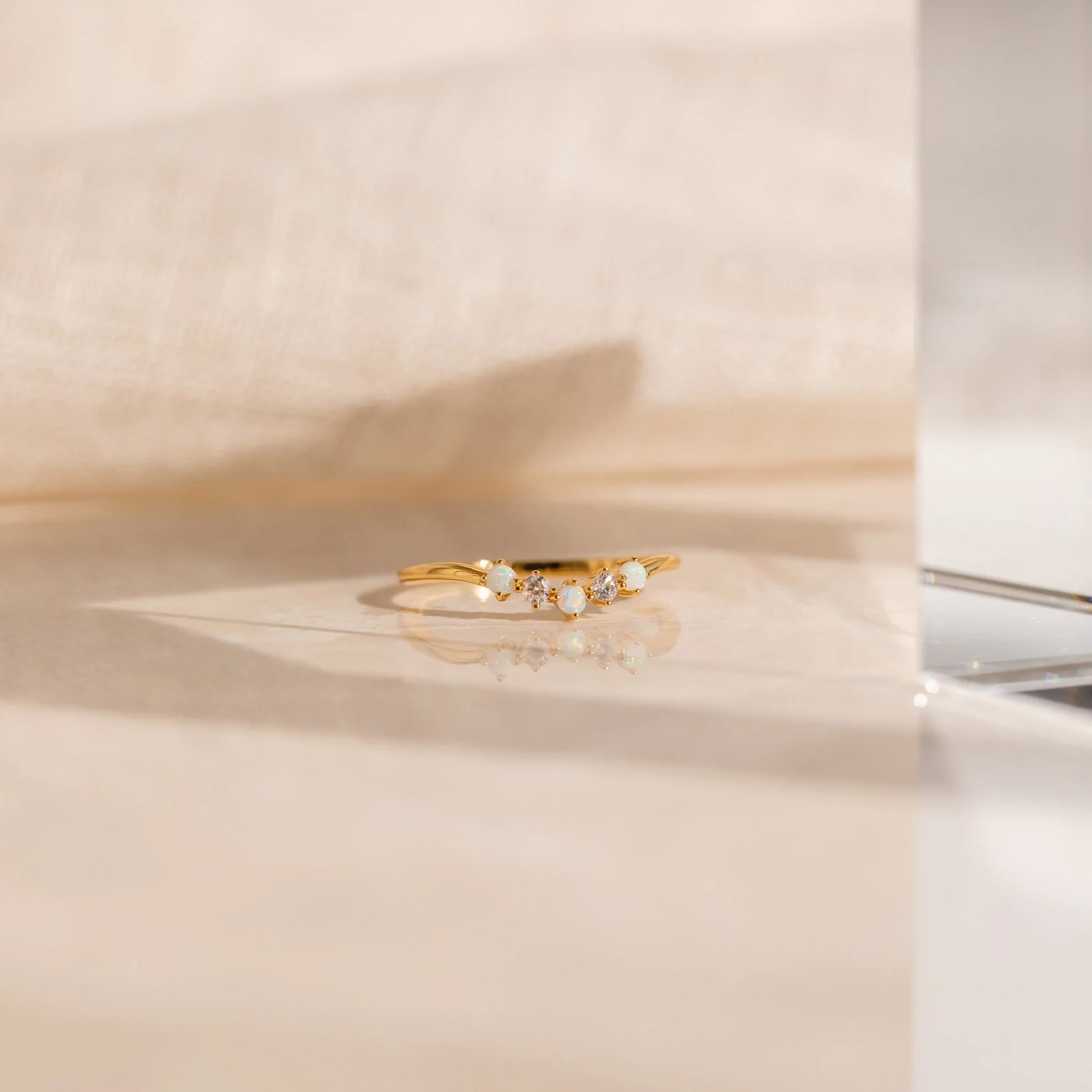 Layla Opal Diamond Ring
