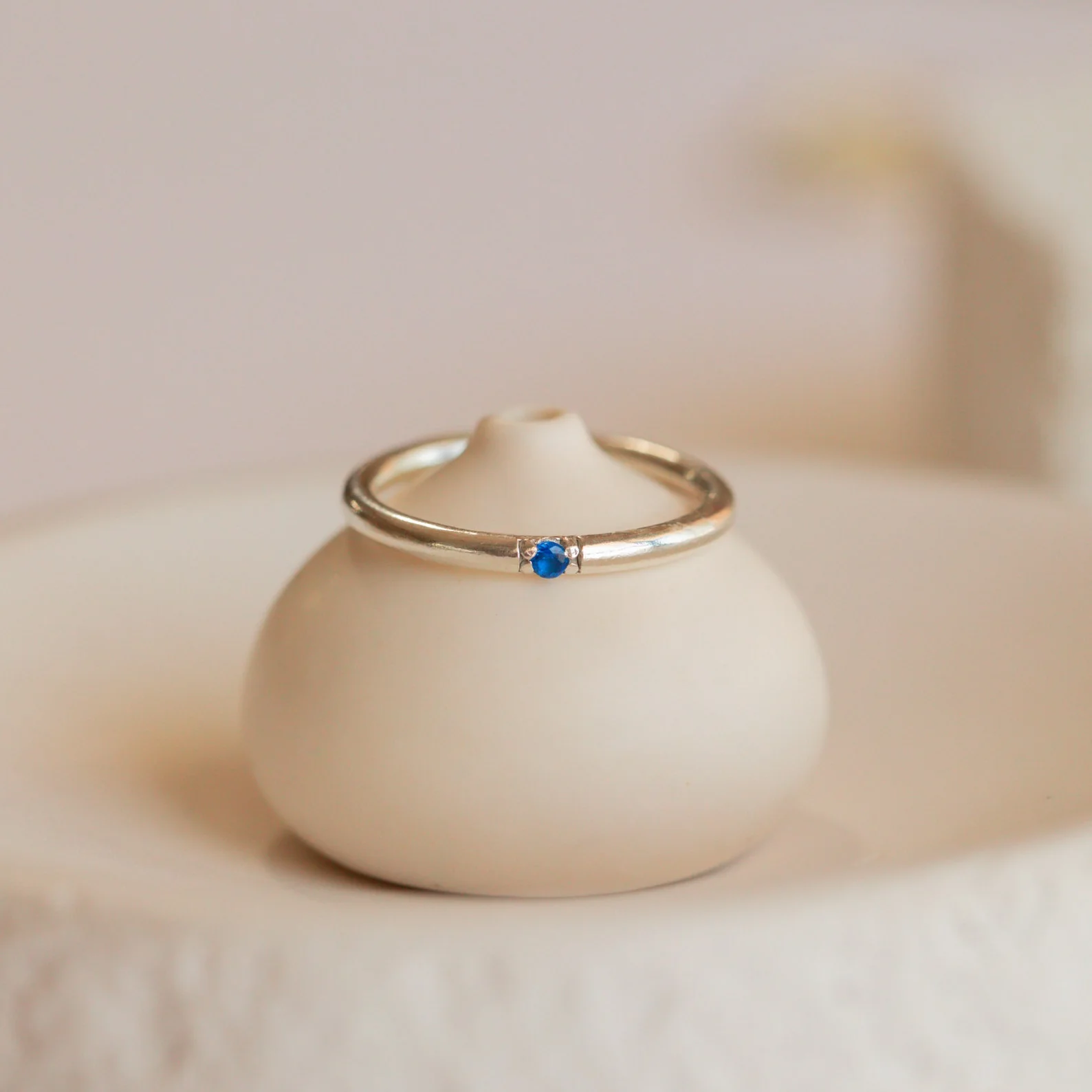 Mini Birthstone Ring in Silver - Image 3