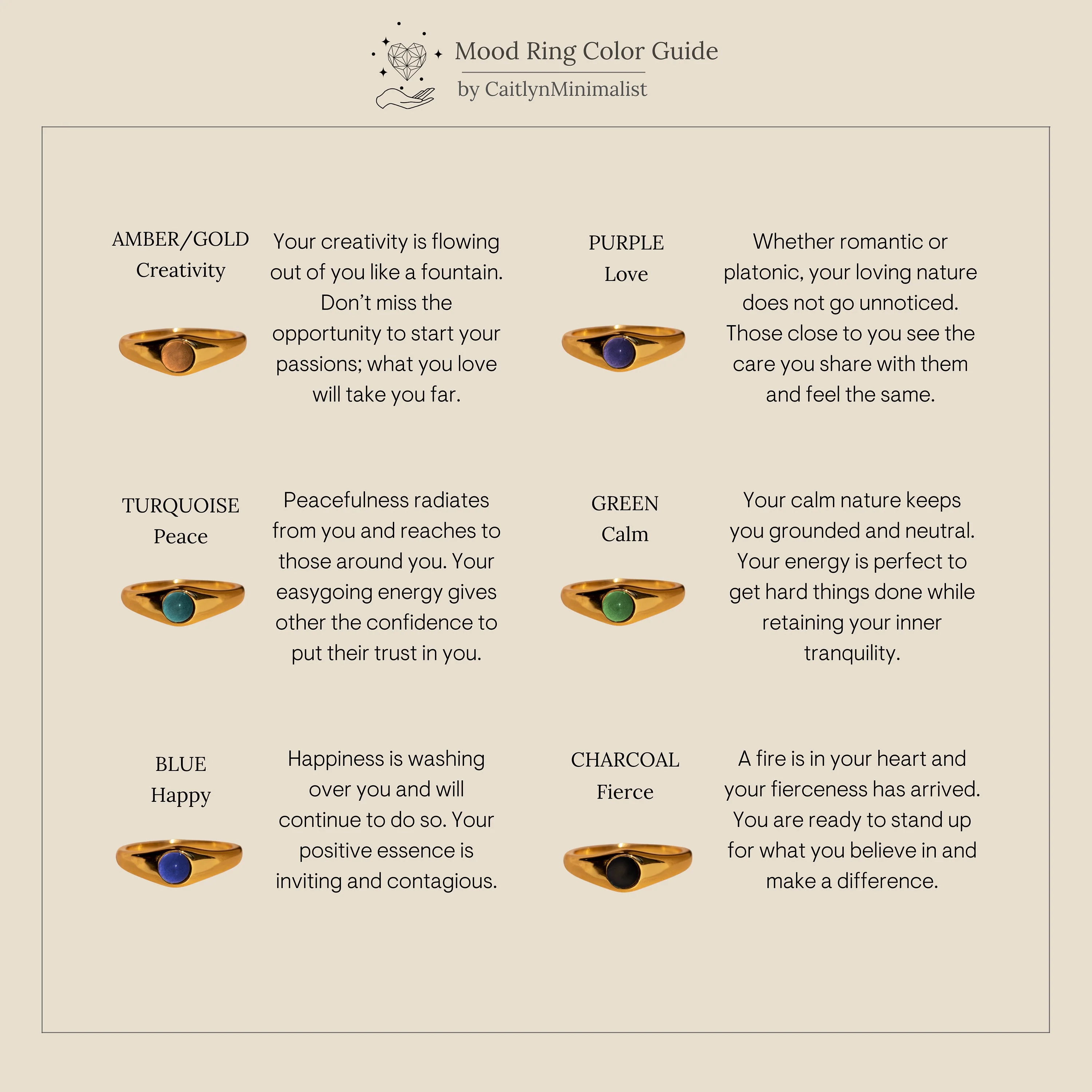Mini Signet Mood Ring - Image 8