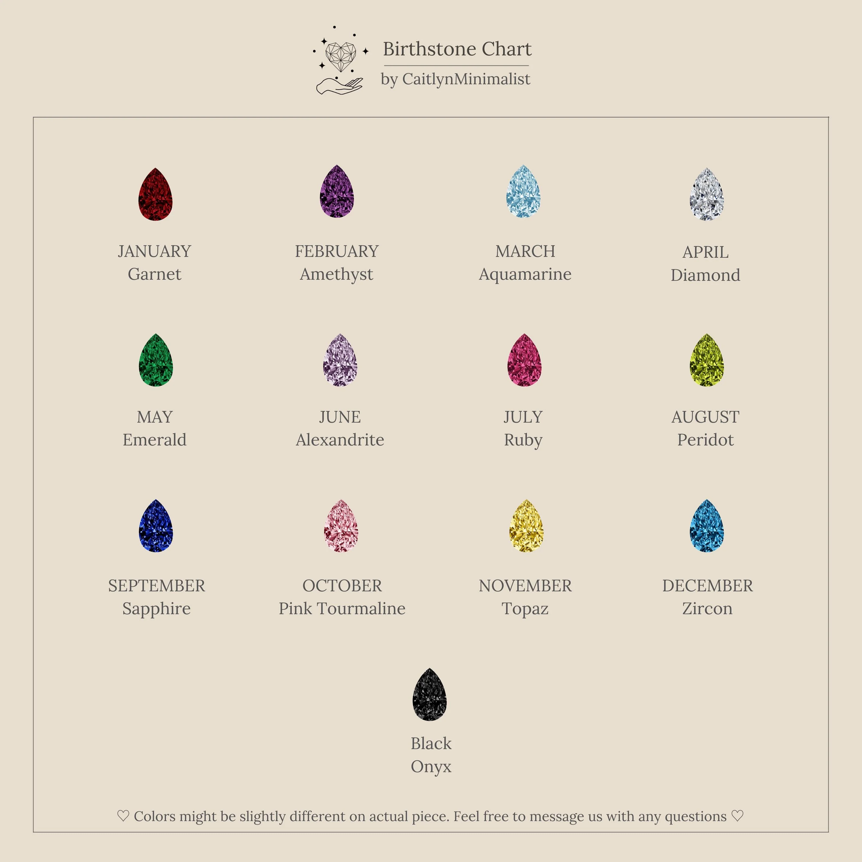 Mixed Birthstone Dome Ring - Image 8