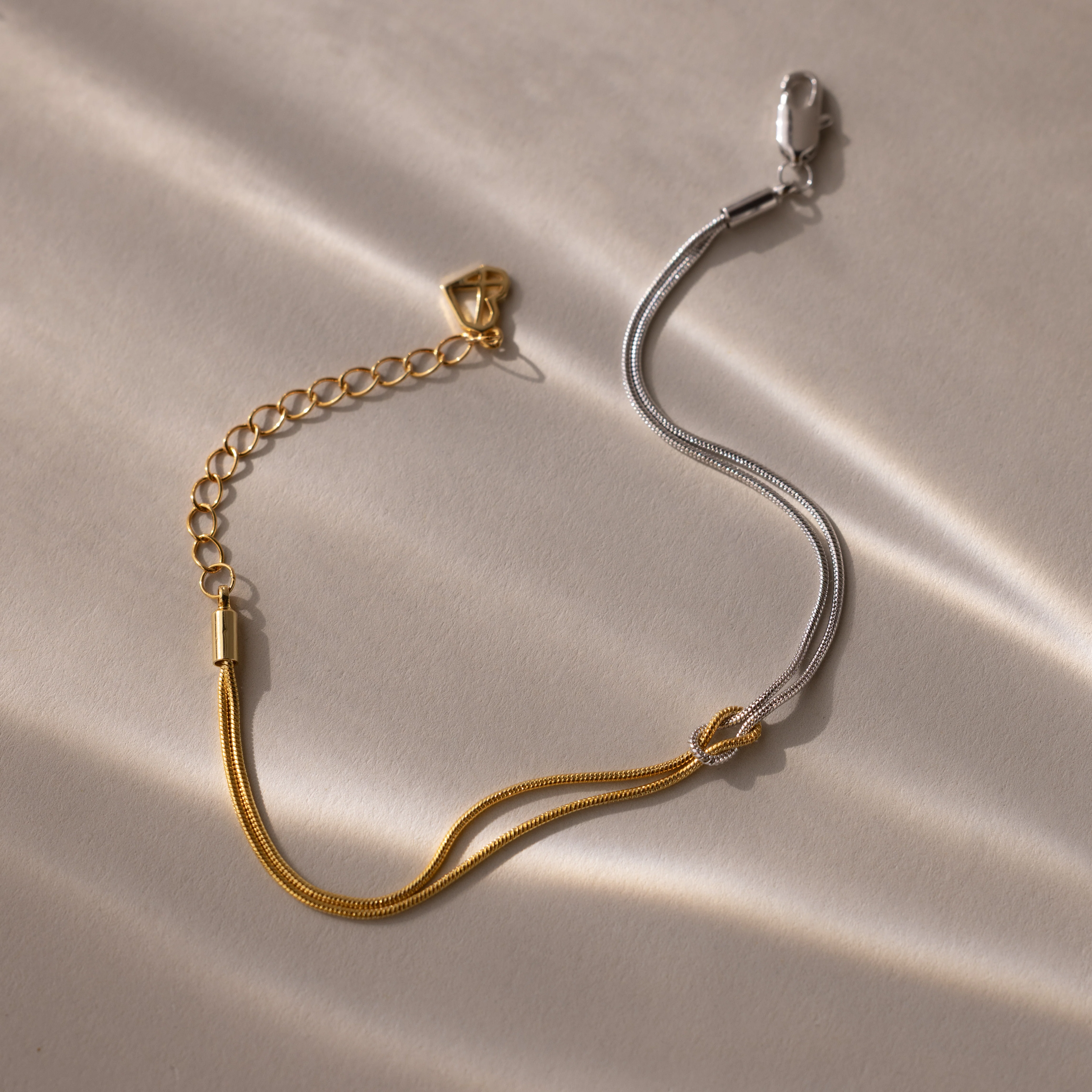 Mixed Metal Knot Bracelet - Image 7
