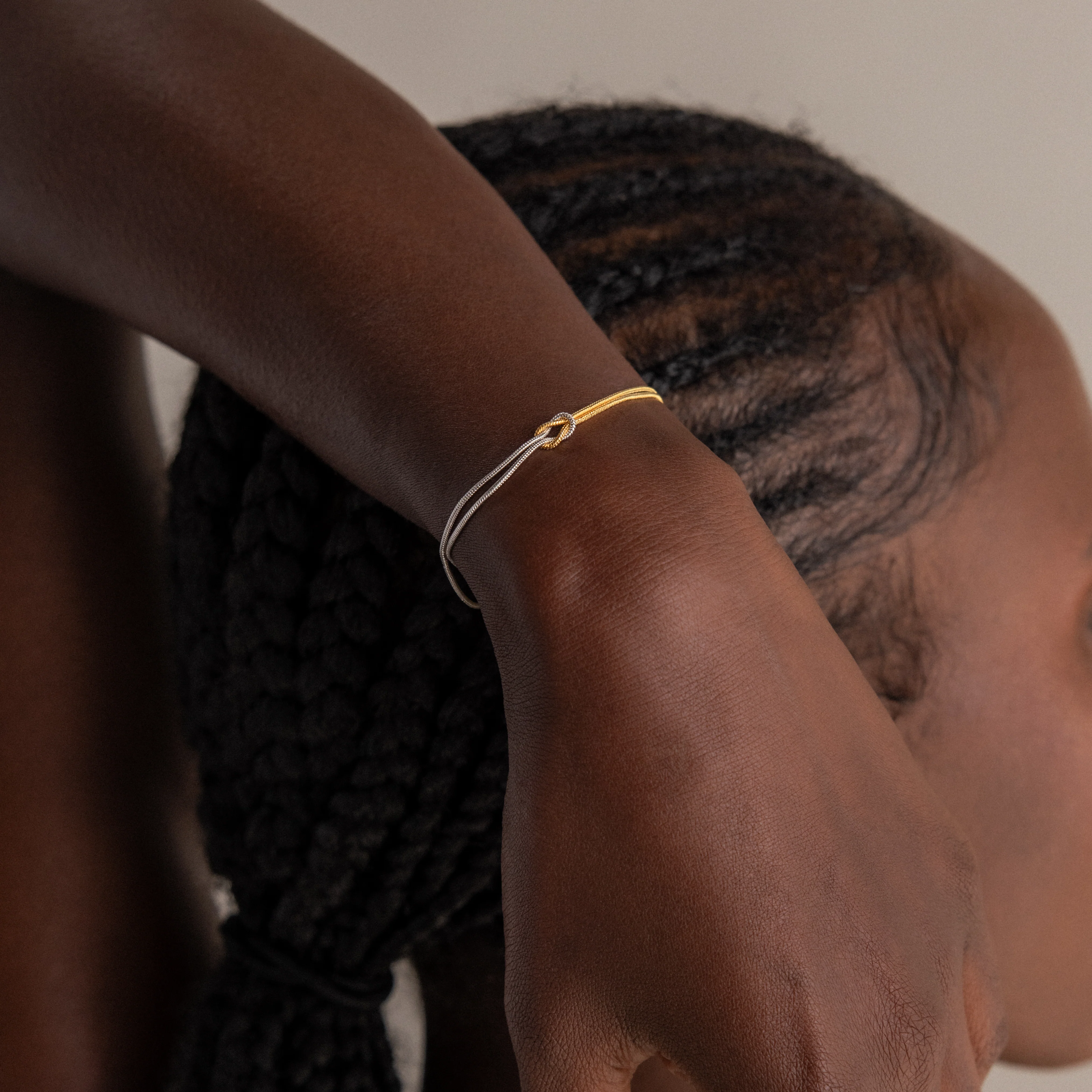 Mixed Metal Knot Bracelet - Image 8