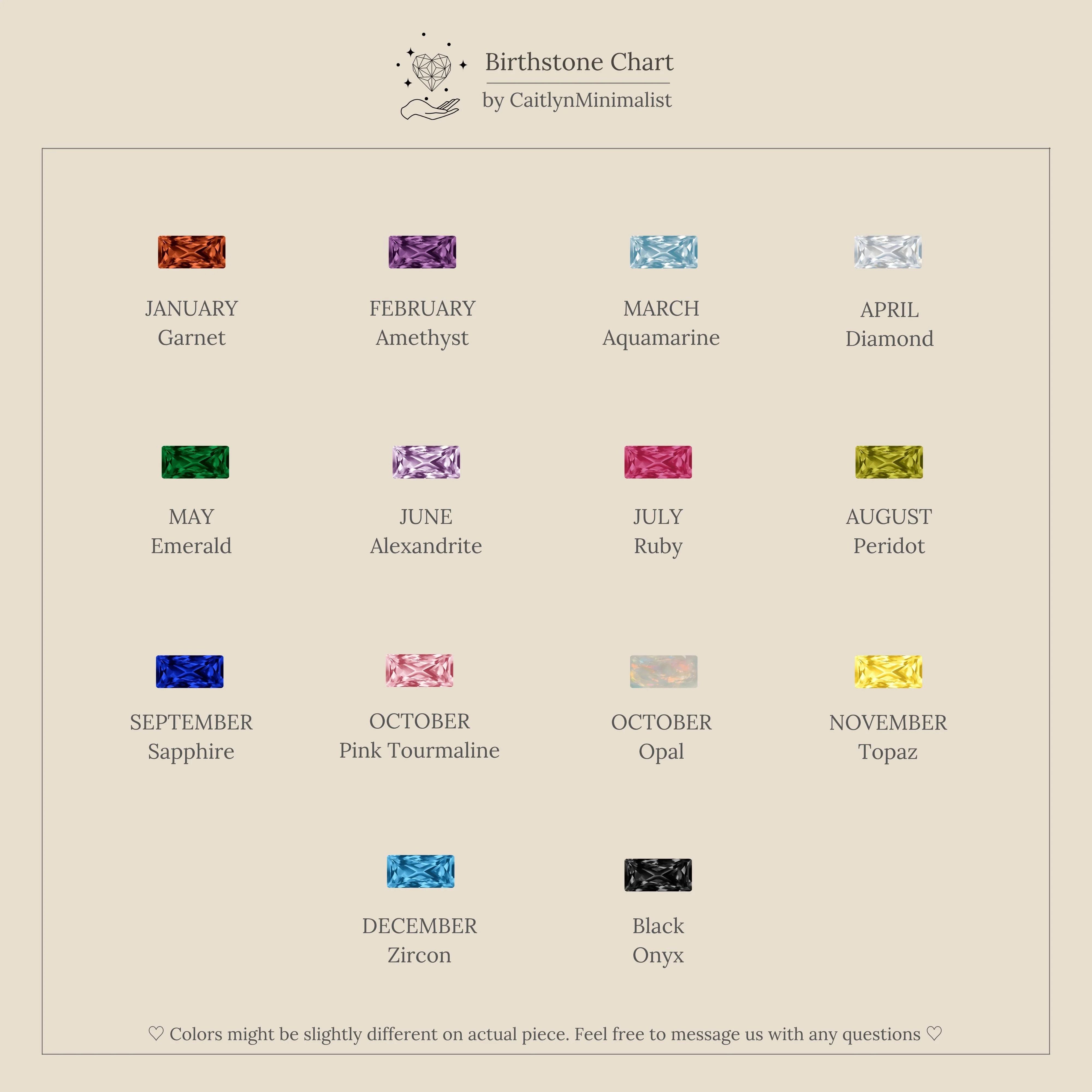 Multiple Baguette Birthstone Huggies - Image 9