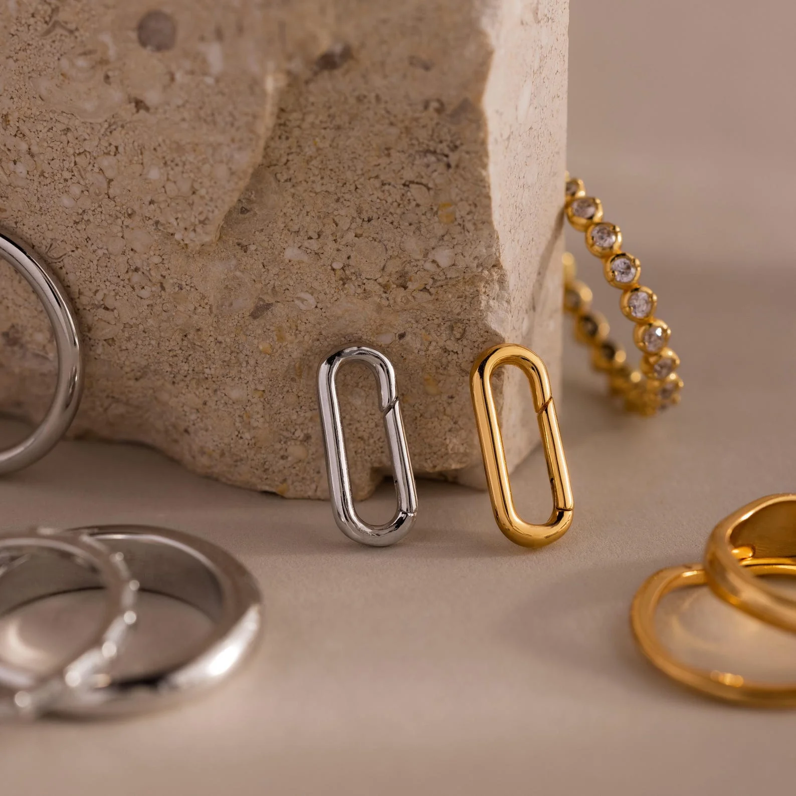 Multipurpose Mixed Metal Clasp Set