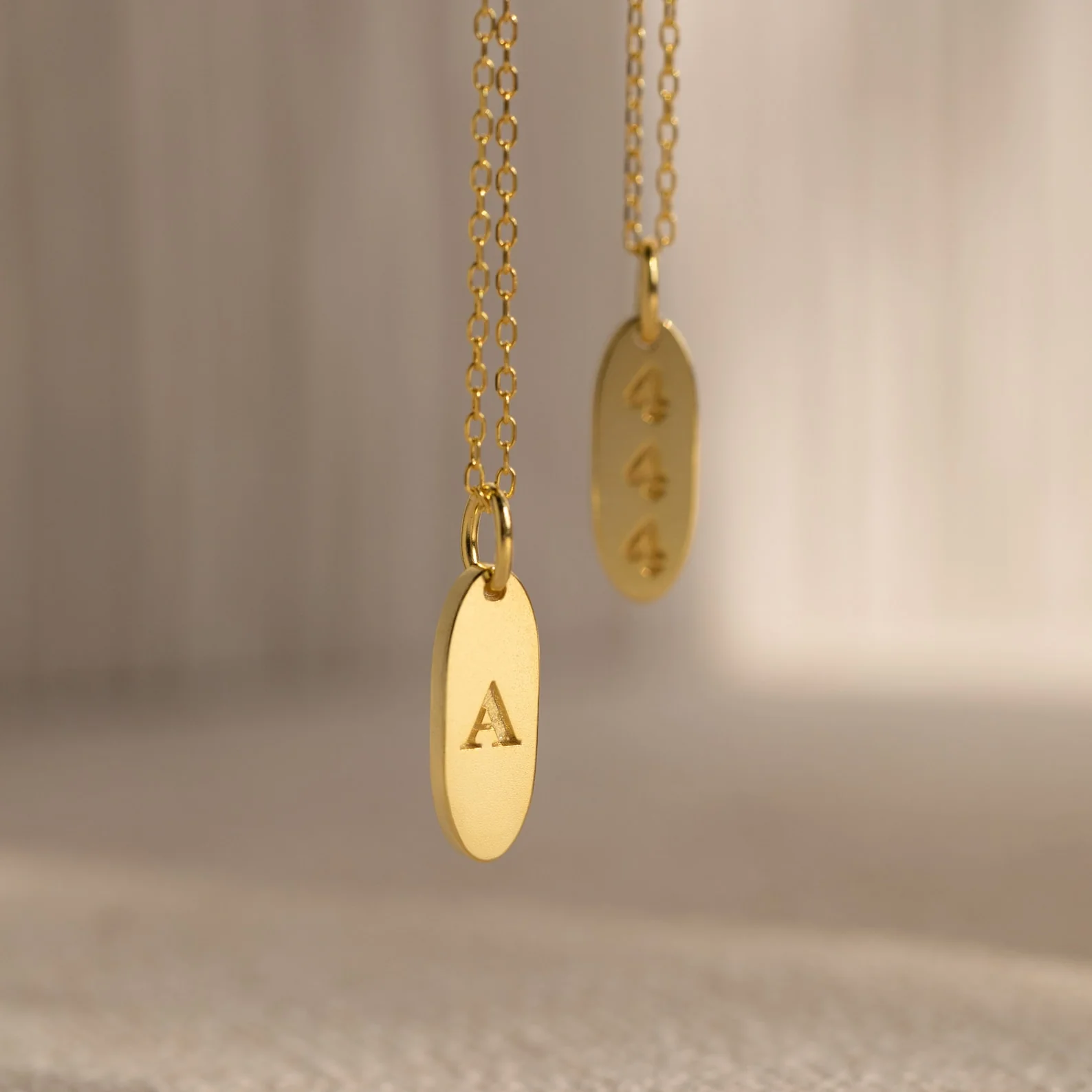 Newsletter Oval Tag Necklace