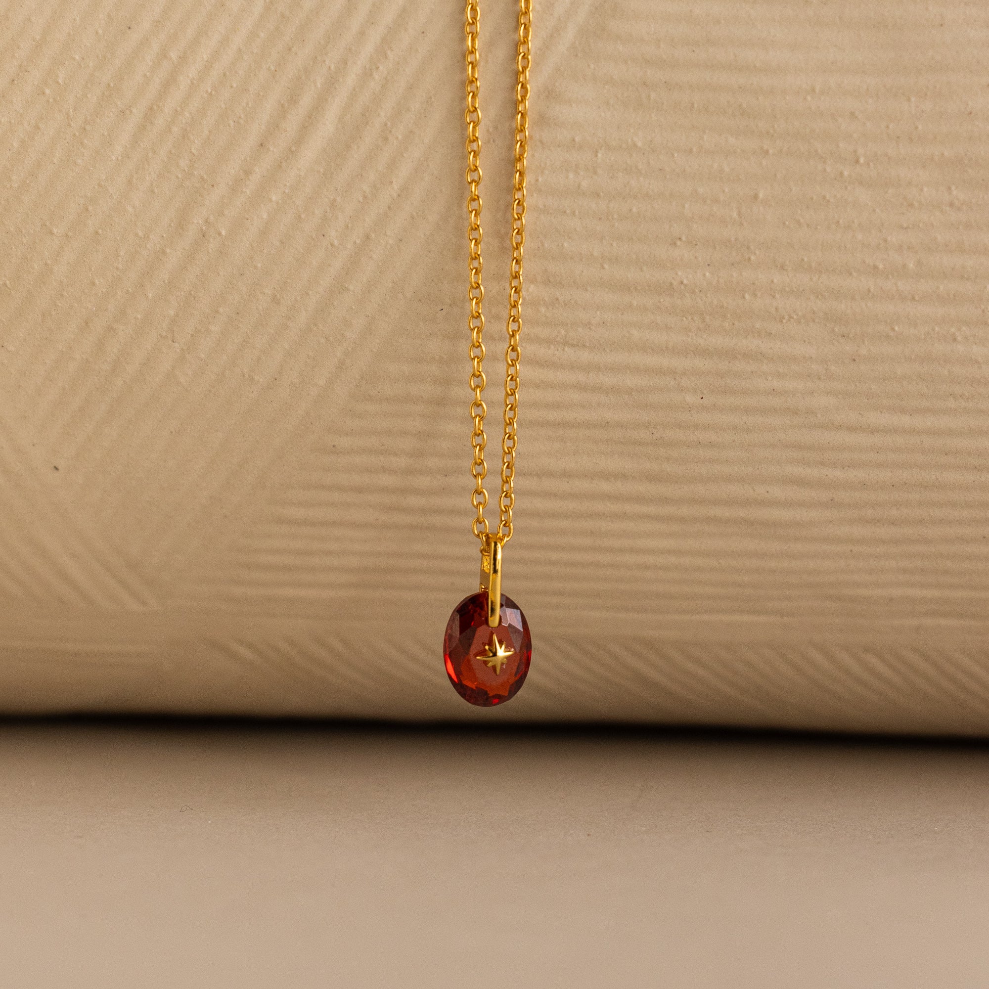 North Star Birthstone Signet Necklace - Image 8
