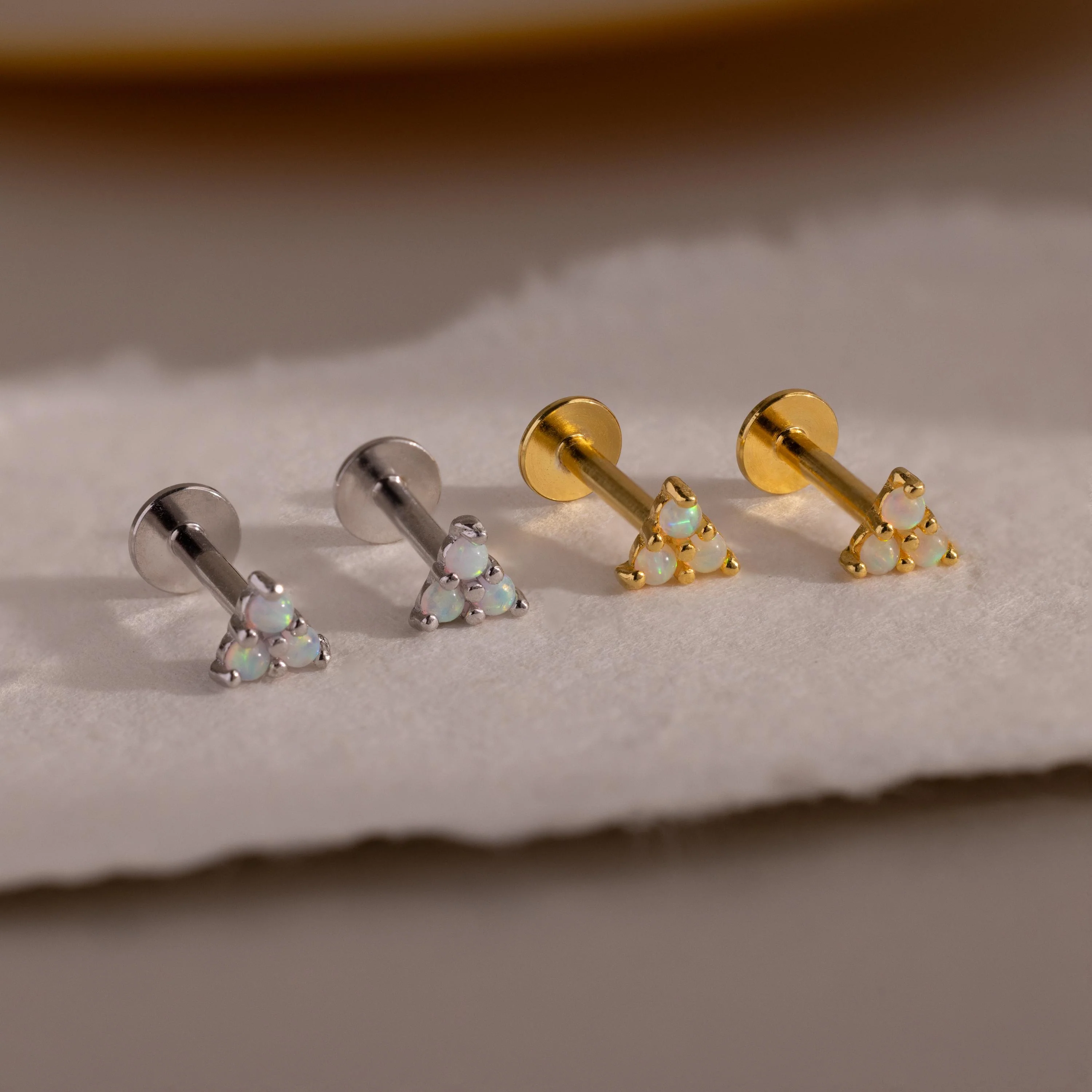 Opal Cluster Flatback Studs - Image 3
