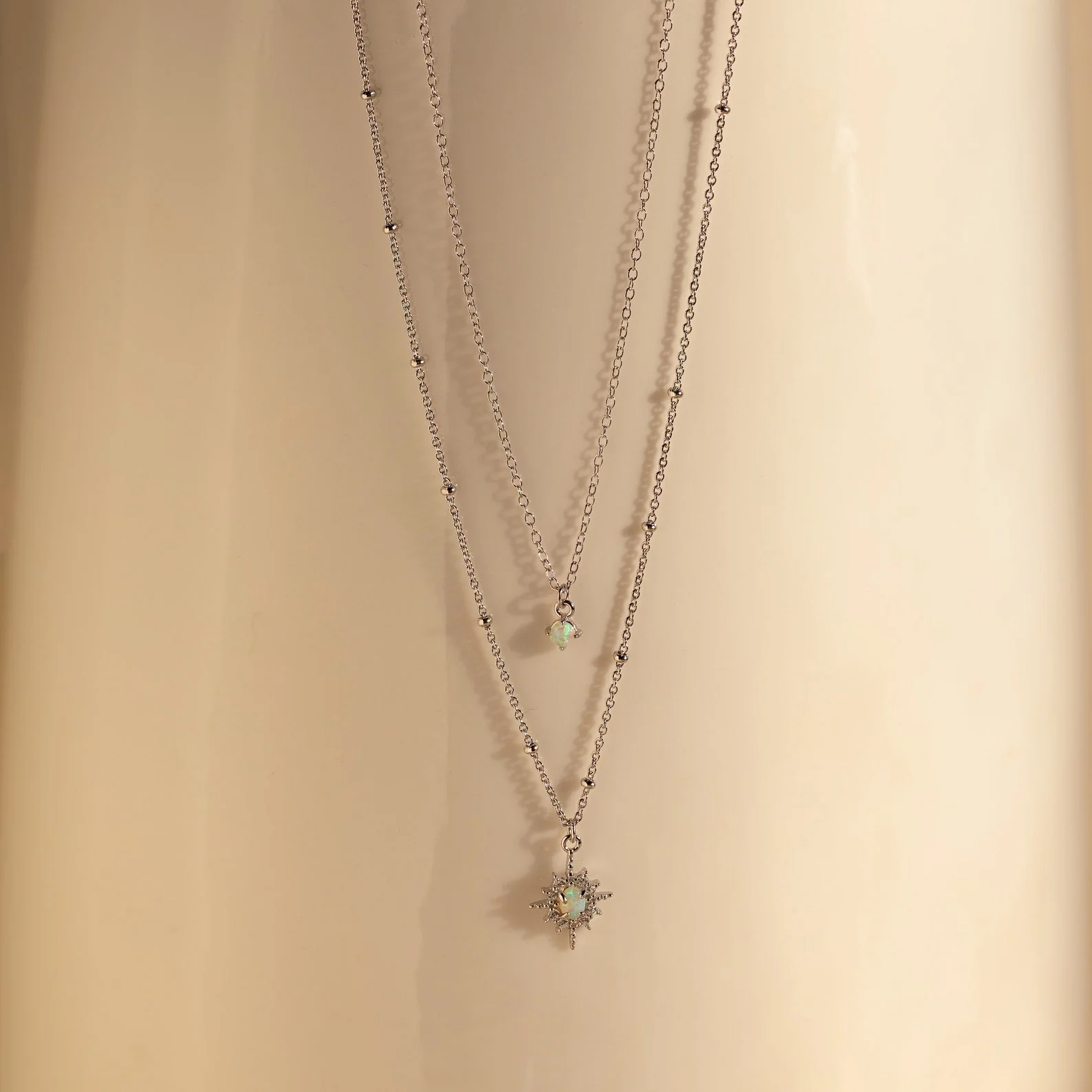 Opal Star Duo Necklace - Image 4