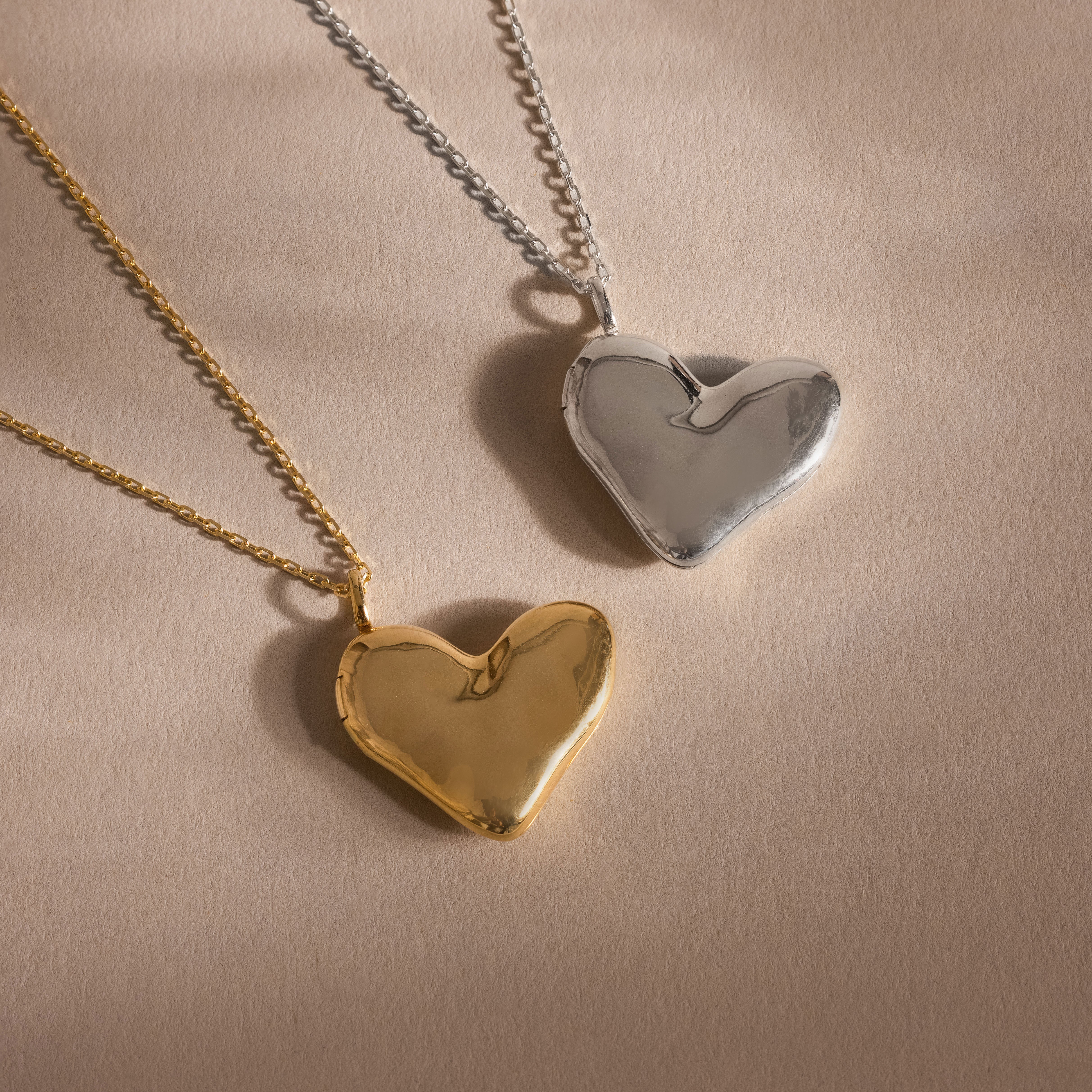 Organic Heart Locket Necklace - Image 8