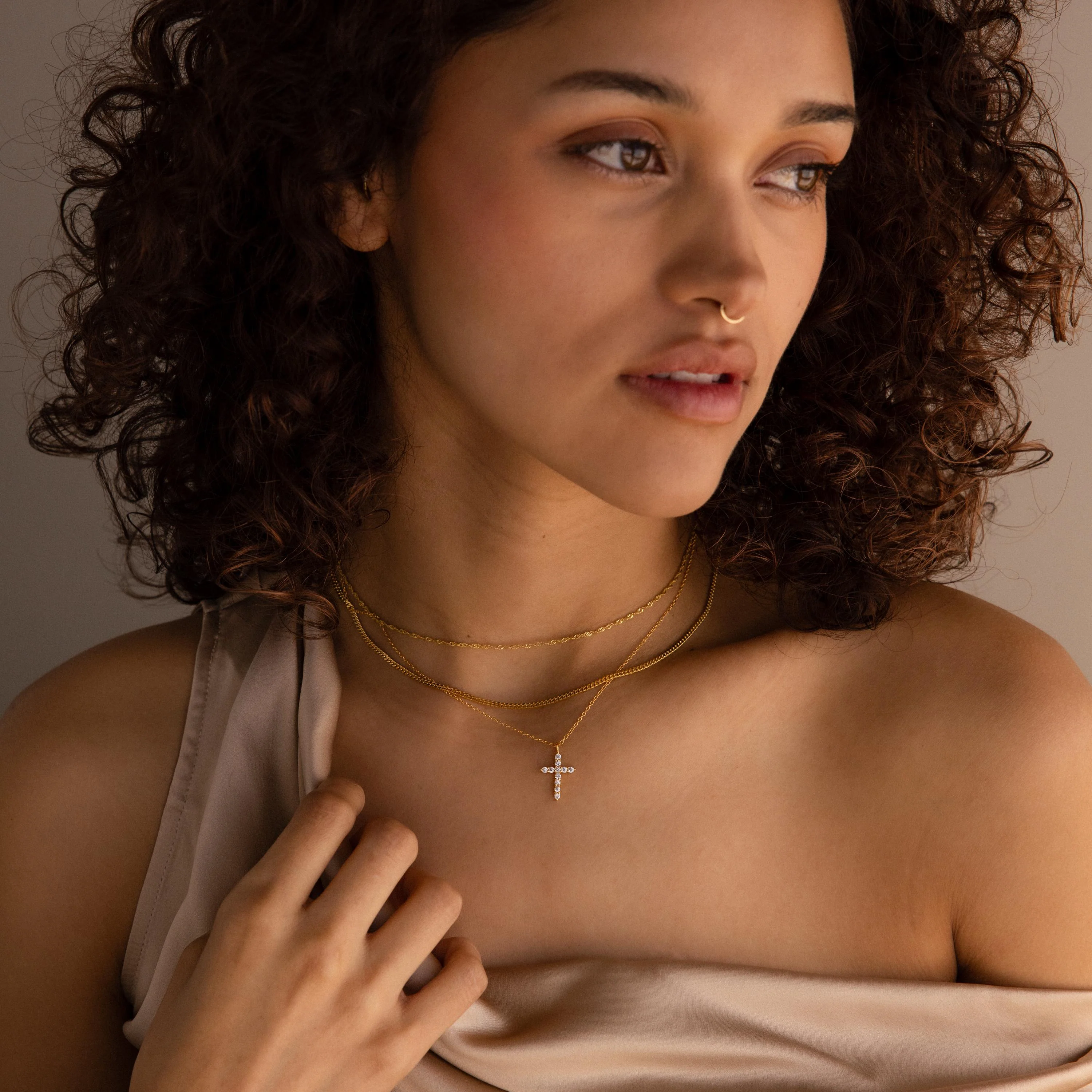 Pave Cross Necklace - Image 6