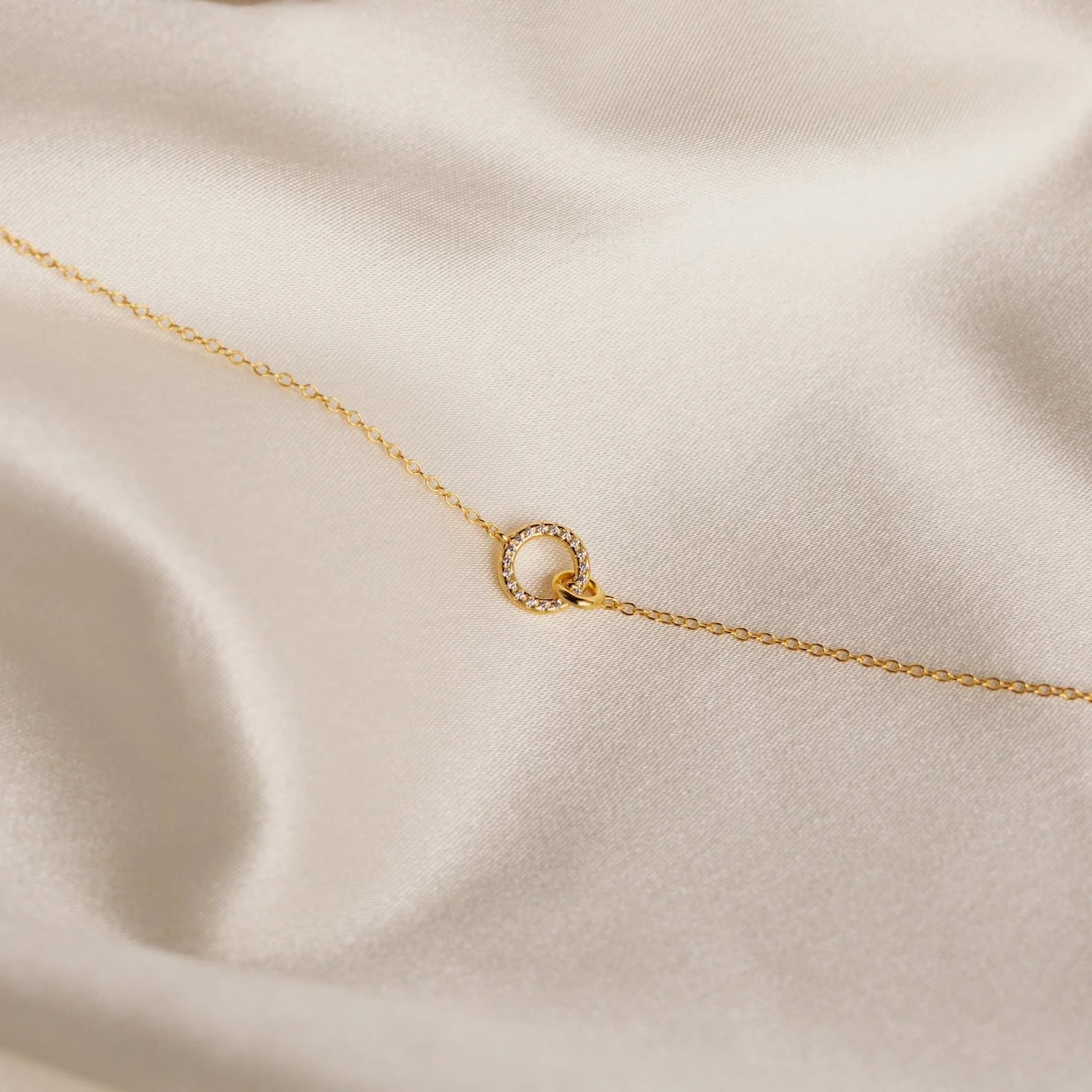 Pave Interlocking Necklace - Image 2