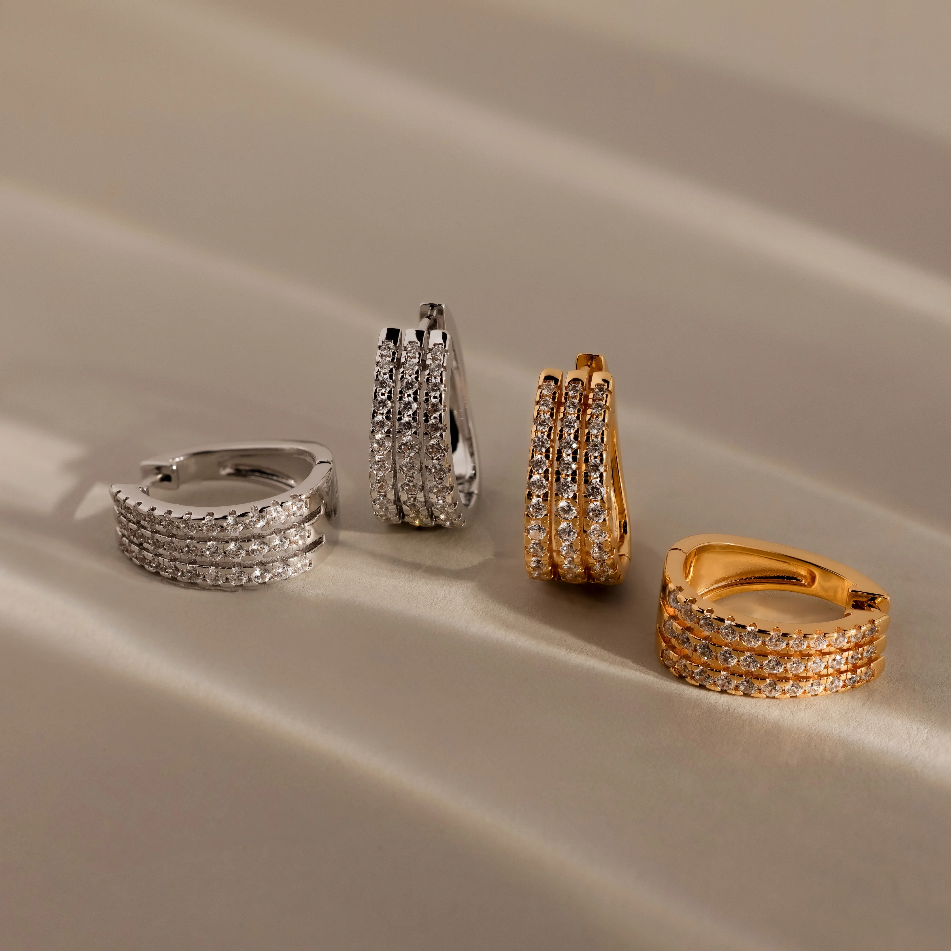 Pave Trio Hoops - Image 3