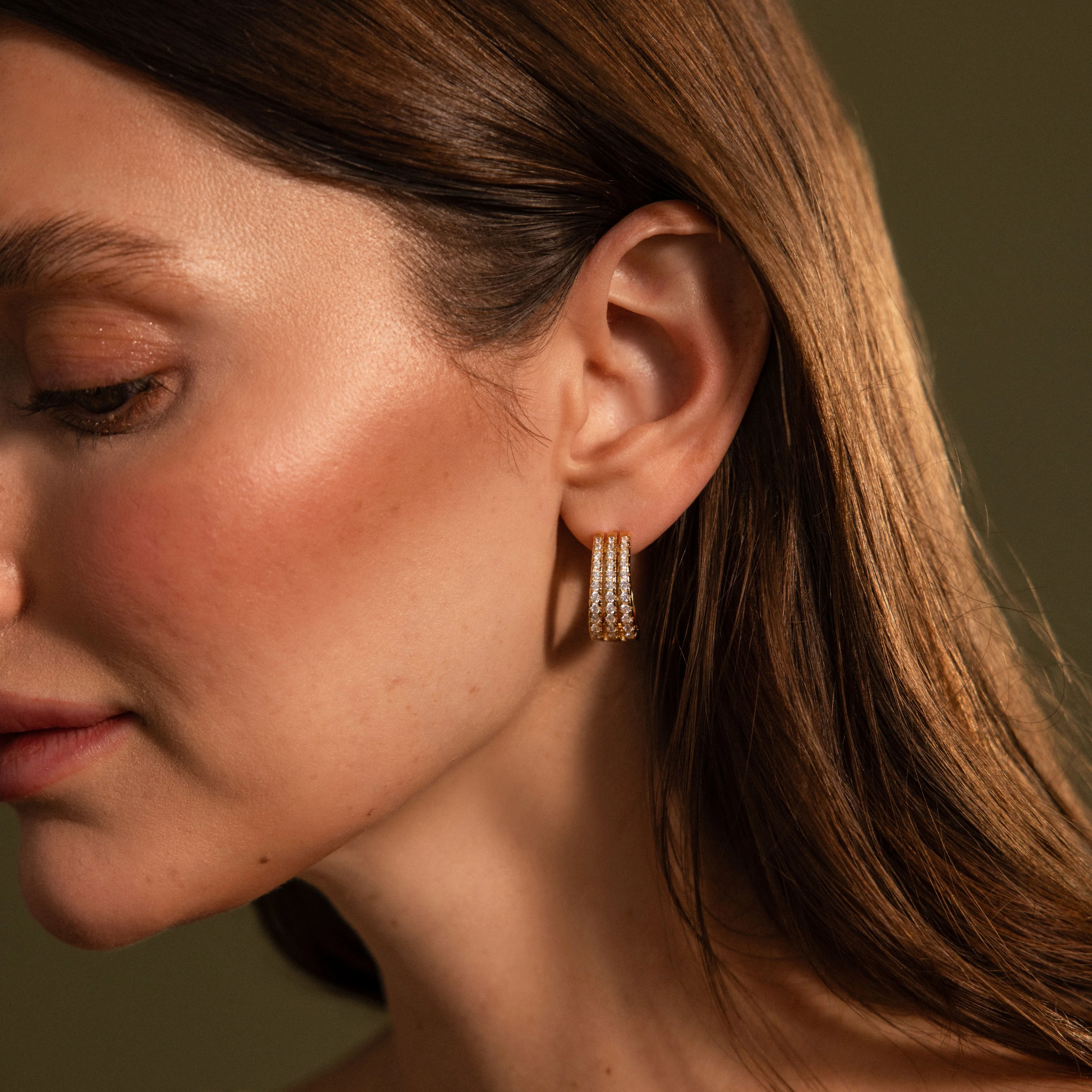 Pave Trio Hoops - Image 4