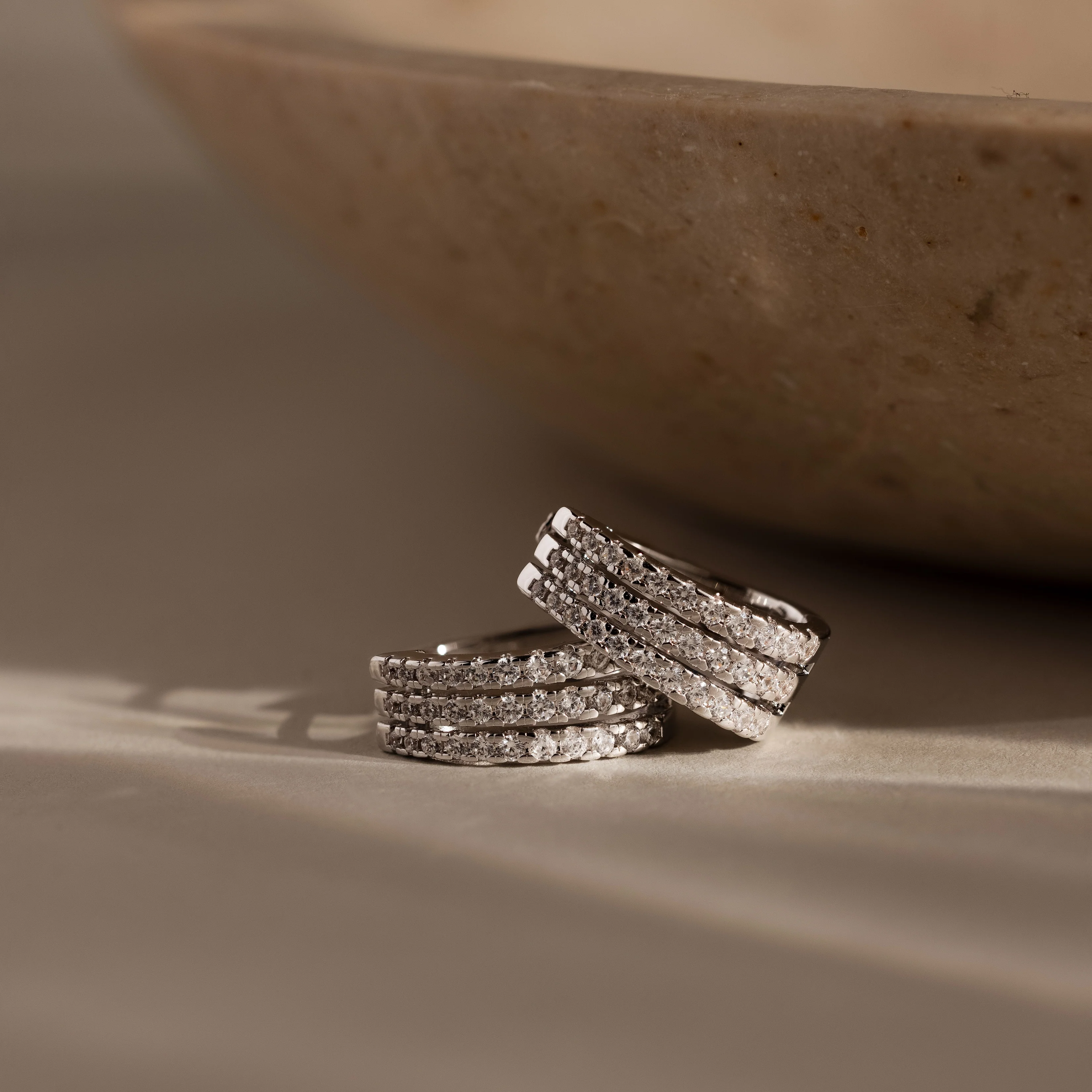 Pave Trio Hoops - Image 5