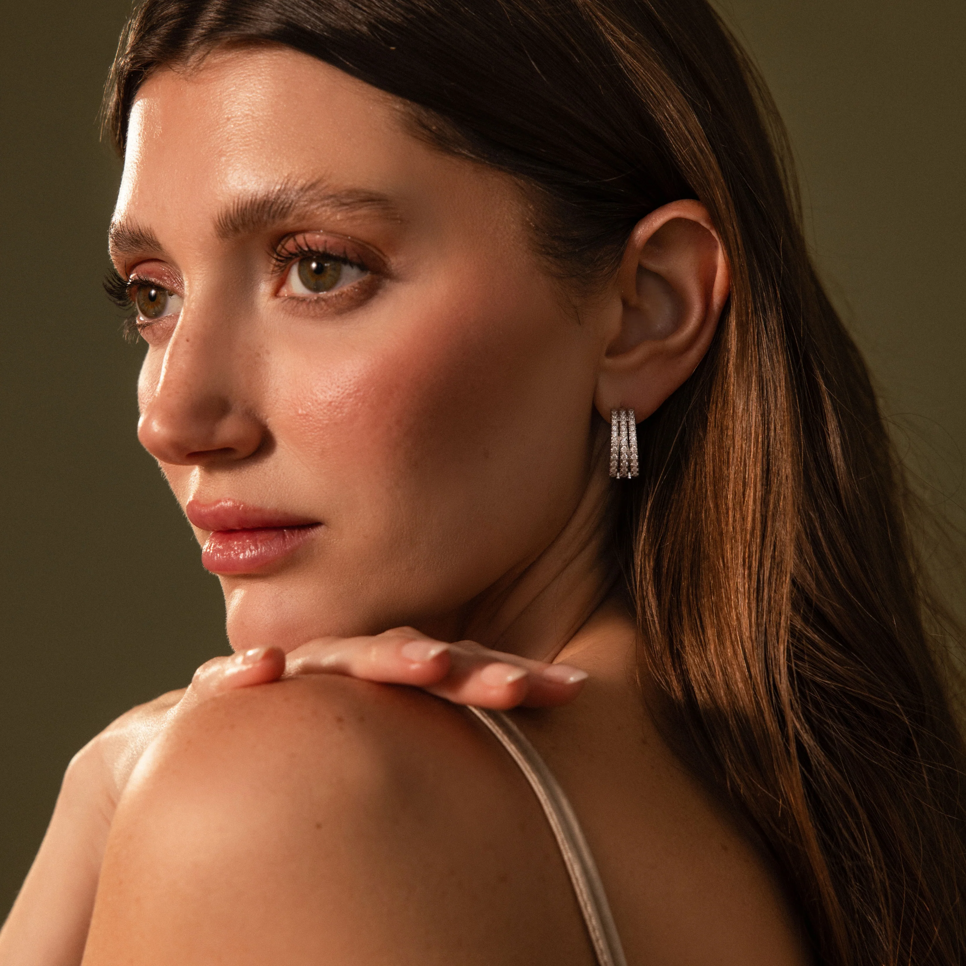 Pave Trio Hoops - Image 8