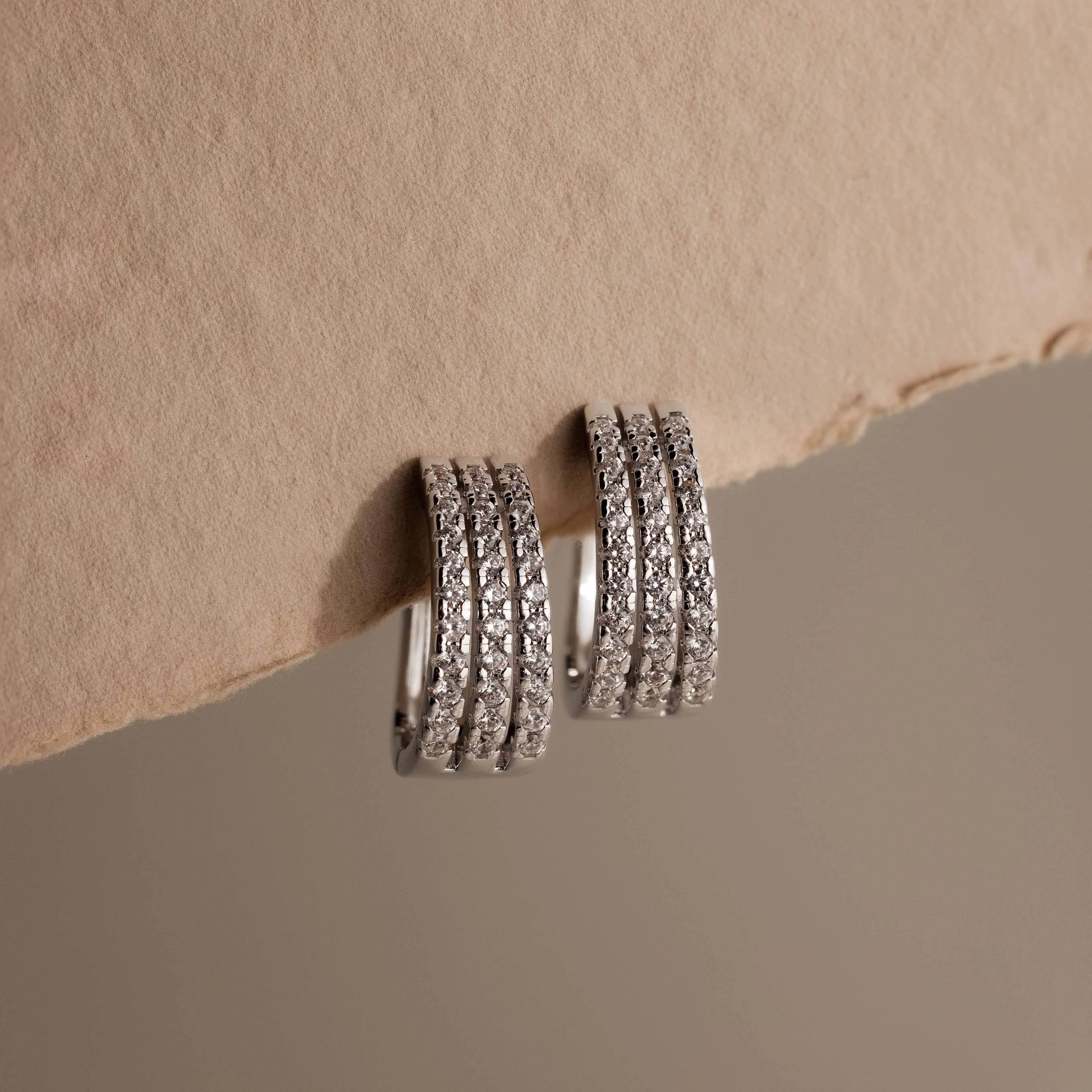 Pave Trio Hoops - Image 9