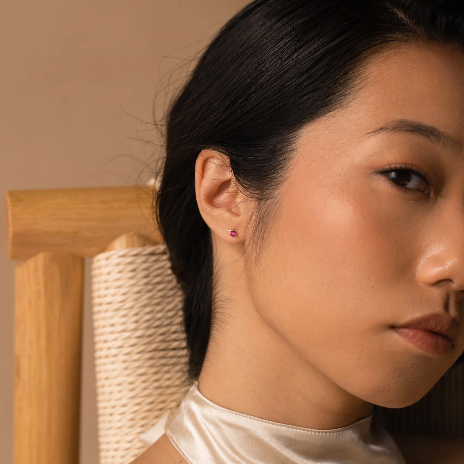 Raindrop Birthstone Studs - Image 6