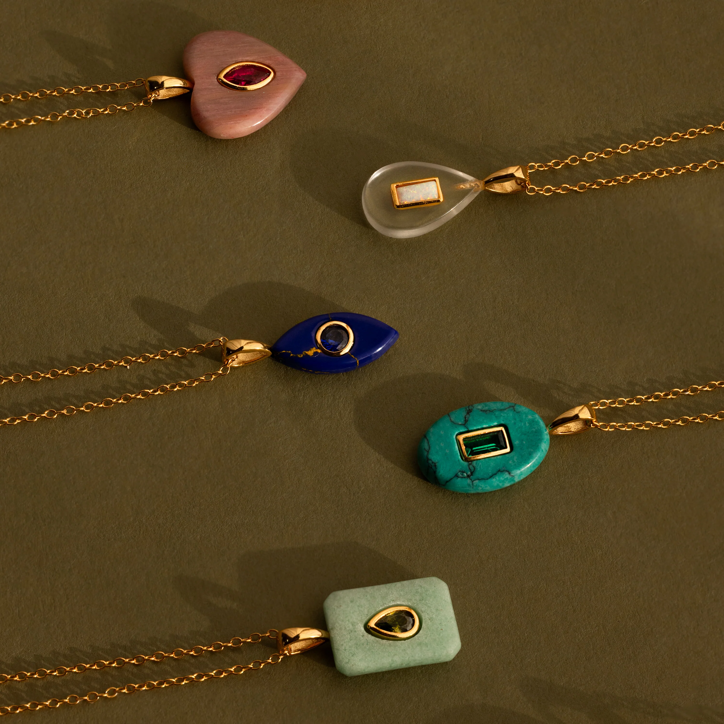 Sapphire Crystal Necklace - Image 3