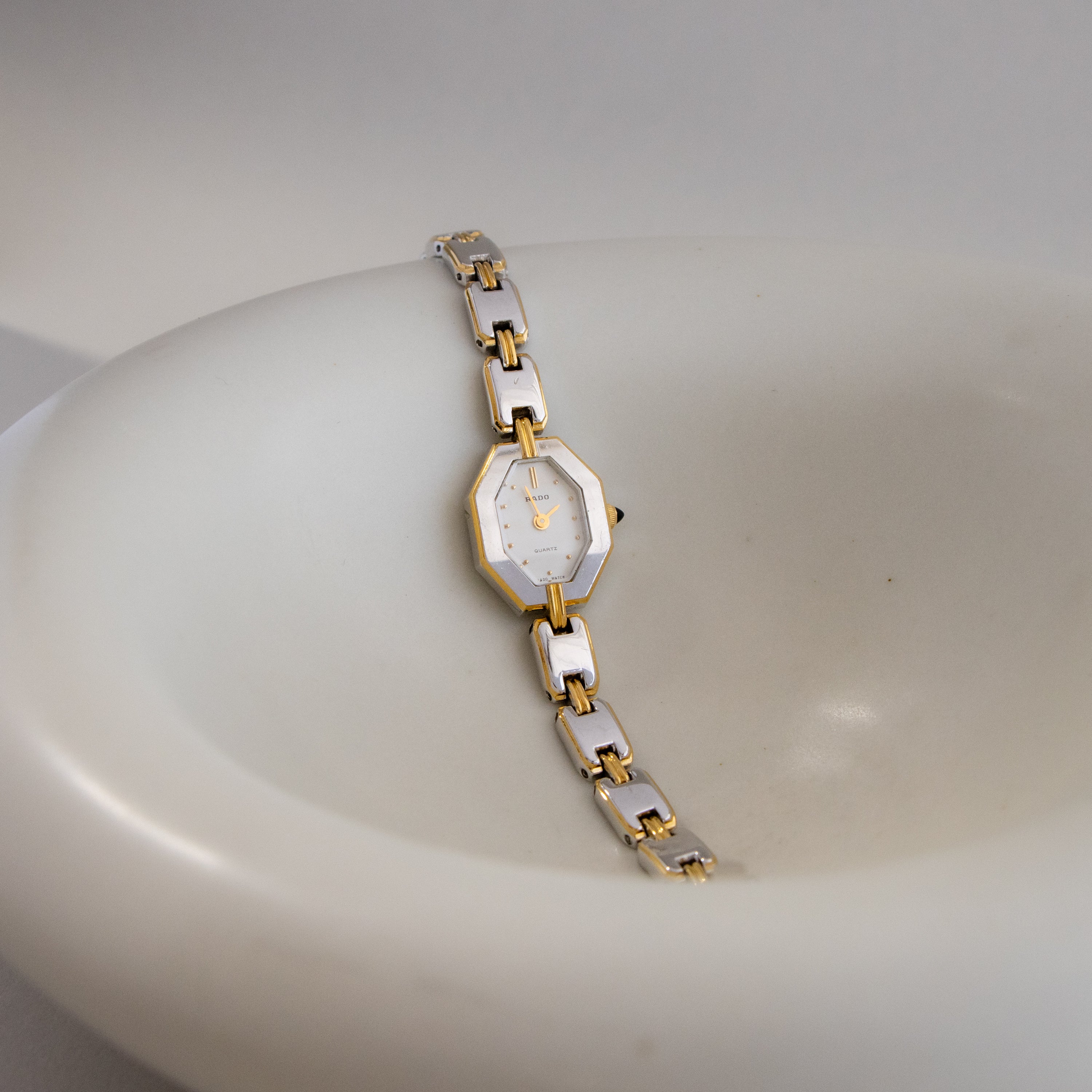 Vintage Rado Geometric Two Tone Watch - Image 2